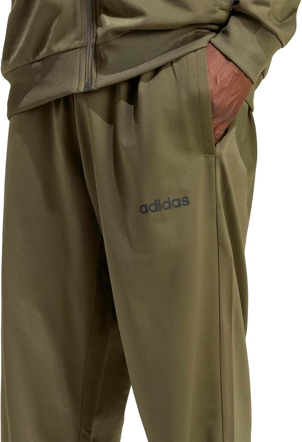 image:imageadidas Mens Train Linear Track SuitOlive Strata