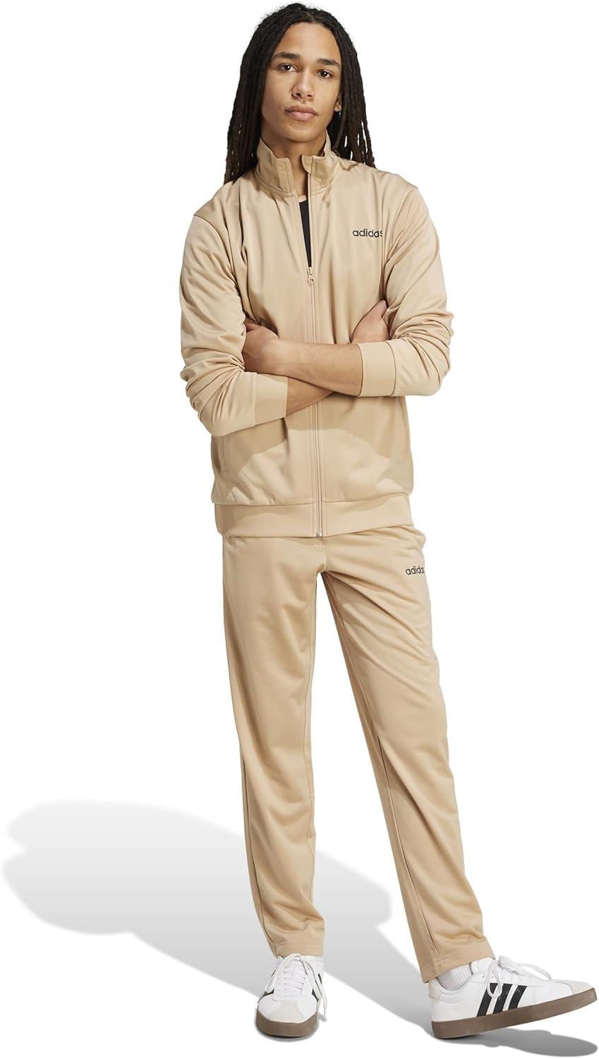 image:imageadidas Mens Train Linear Track SuitWarm Sandstone