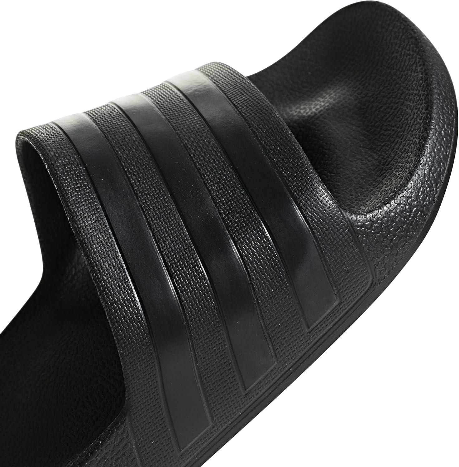 image:imageadidas Unisex Adult Adilette Aqua Slide SandalBlackBlackBlack2020