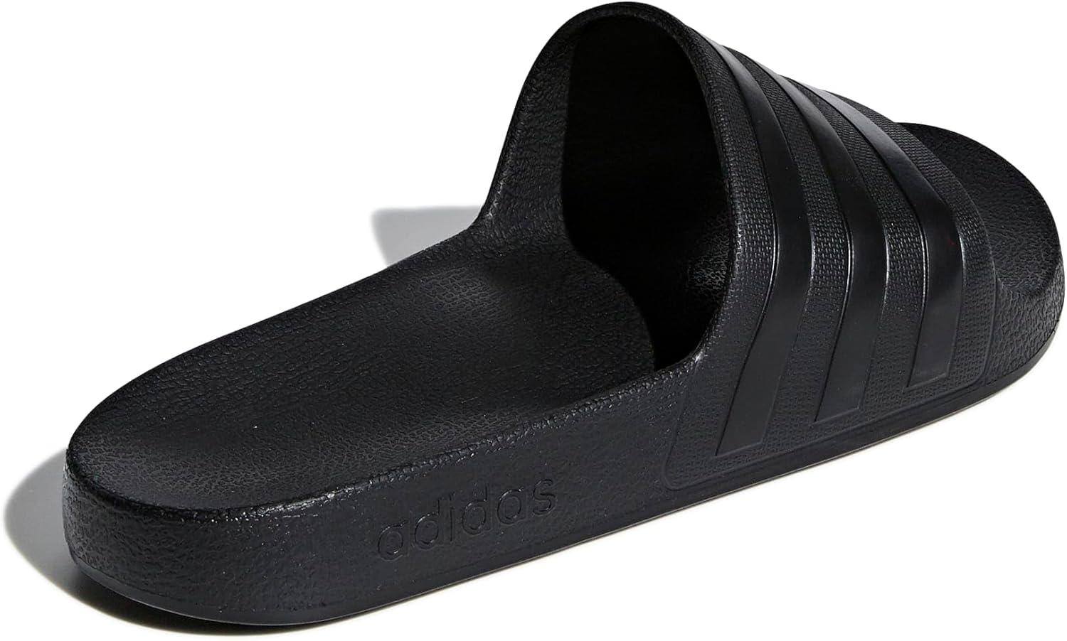 image:imageadidas Unisex Adult Adilette Aqua Slide SandalBlackBlackBlack2020
