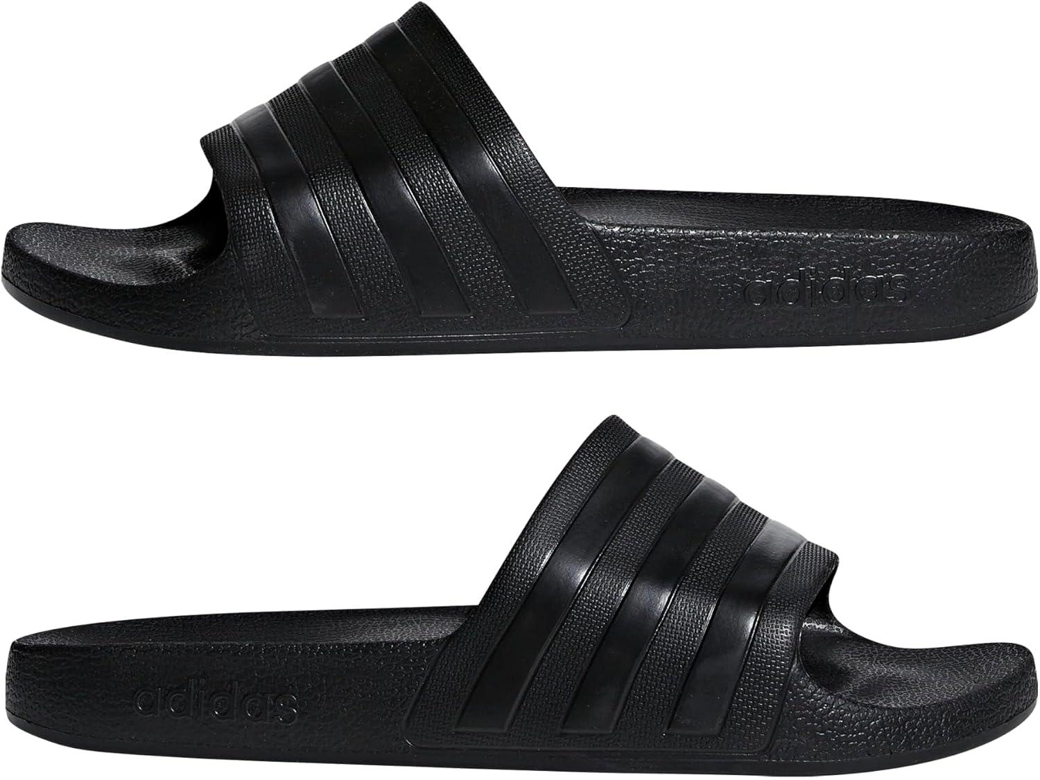 image:imageadidas Unisex Adult Adilette Aqua Slide SandalBlackBlackBlack2020