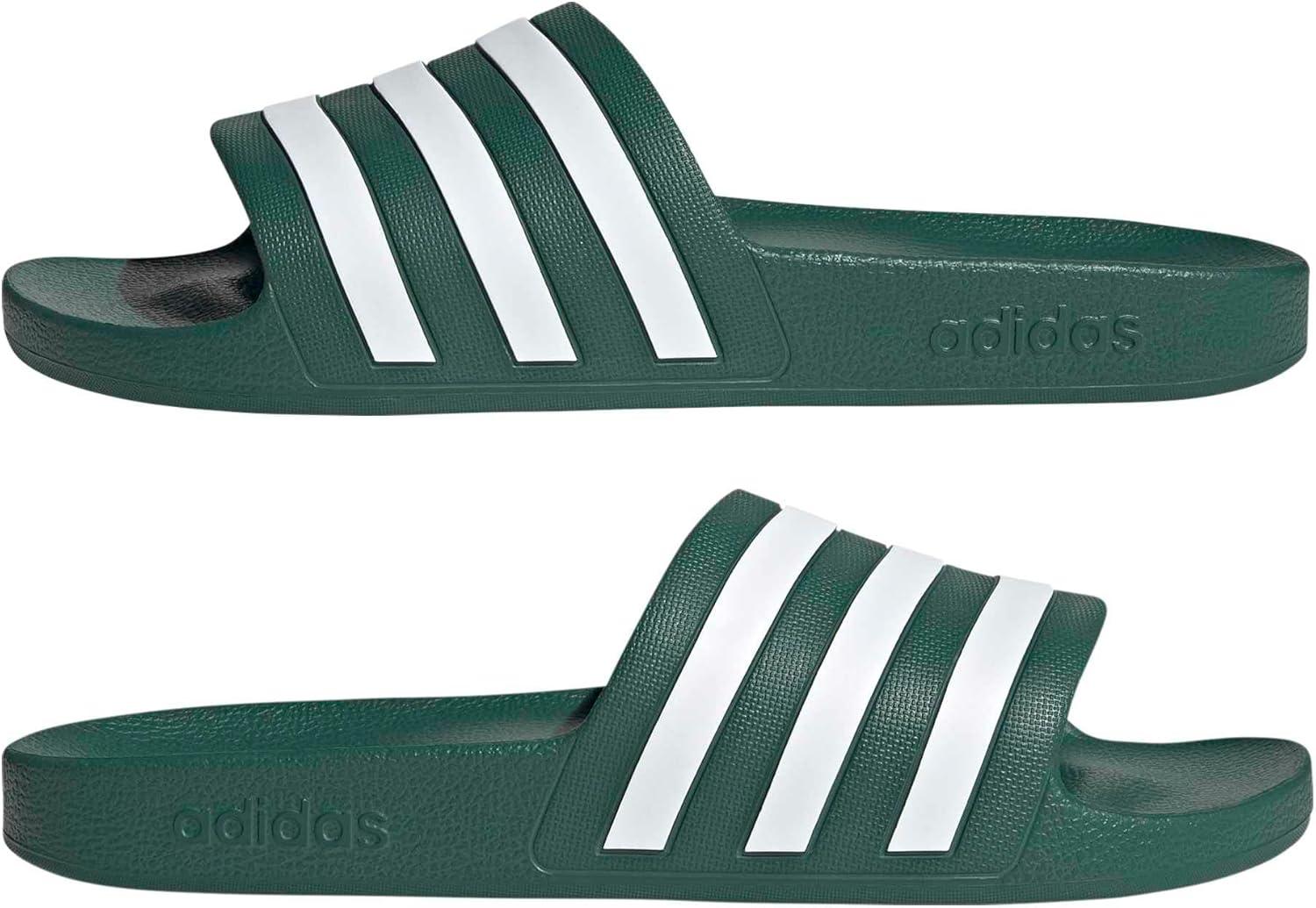 image:imageadidas Unisex Adult Adilette Aqua Slide SandalCollegiate GreenWhite