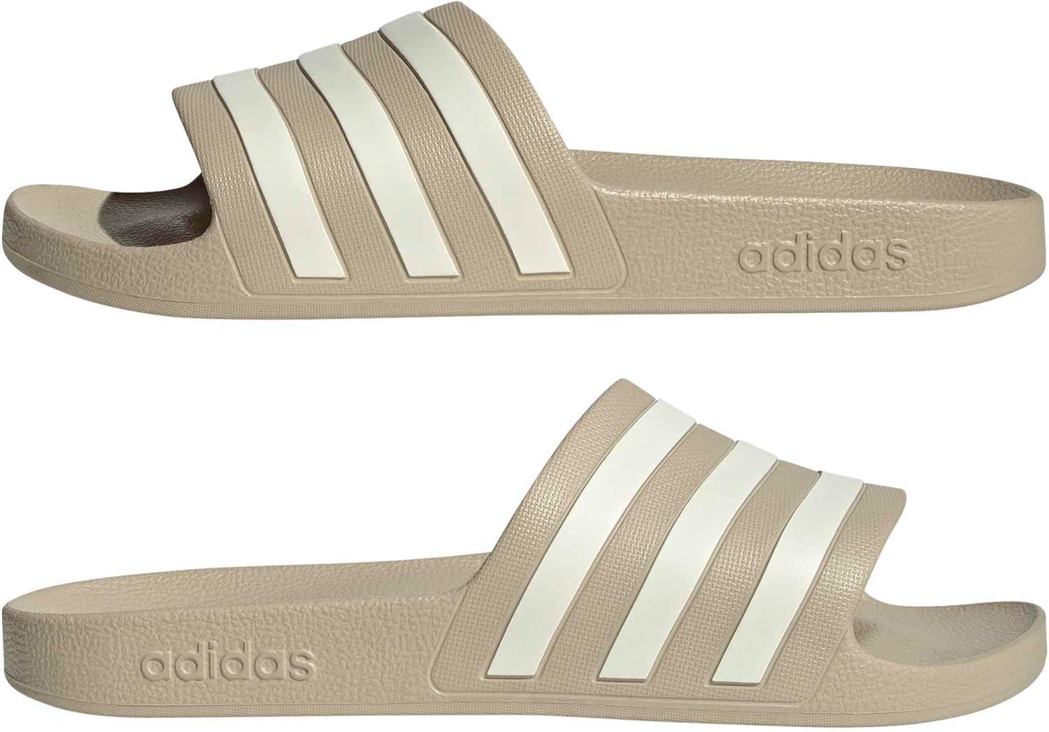 image:imageadidas Unisex Adult Adilette Aqua Slide SandalKhakiOff White