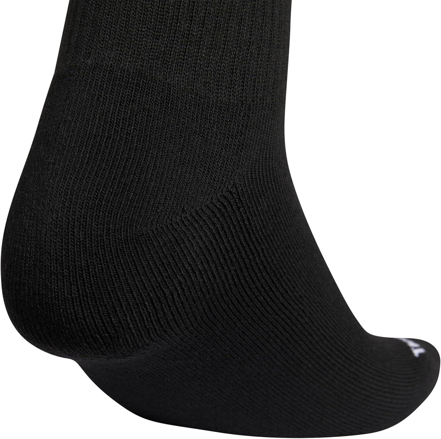 image:imageadidas Womens Cushioned Sport High Quarter Socks 3 Pairs Durable amp ComfortableBlackWhite2