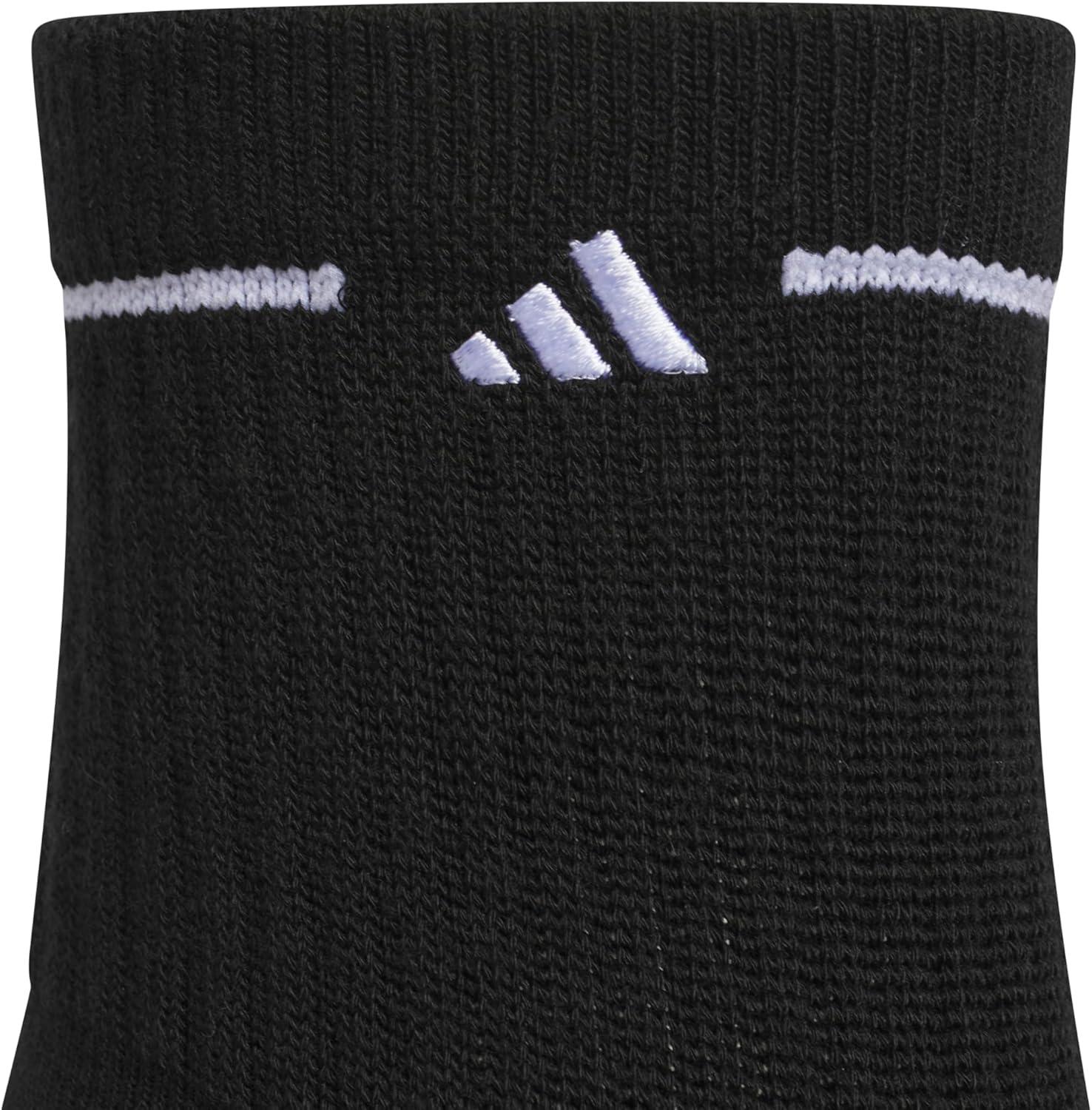 image:imageadidas Womens Cushioned Sport High Quarter Socks 3 Pairs Durable amp ComfortableBlackWhite3