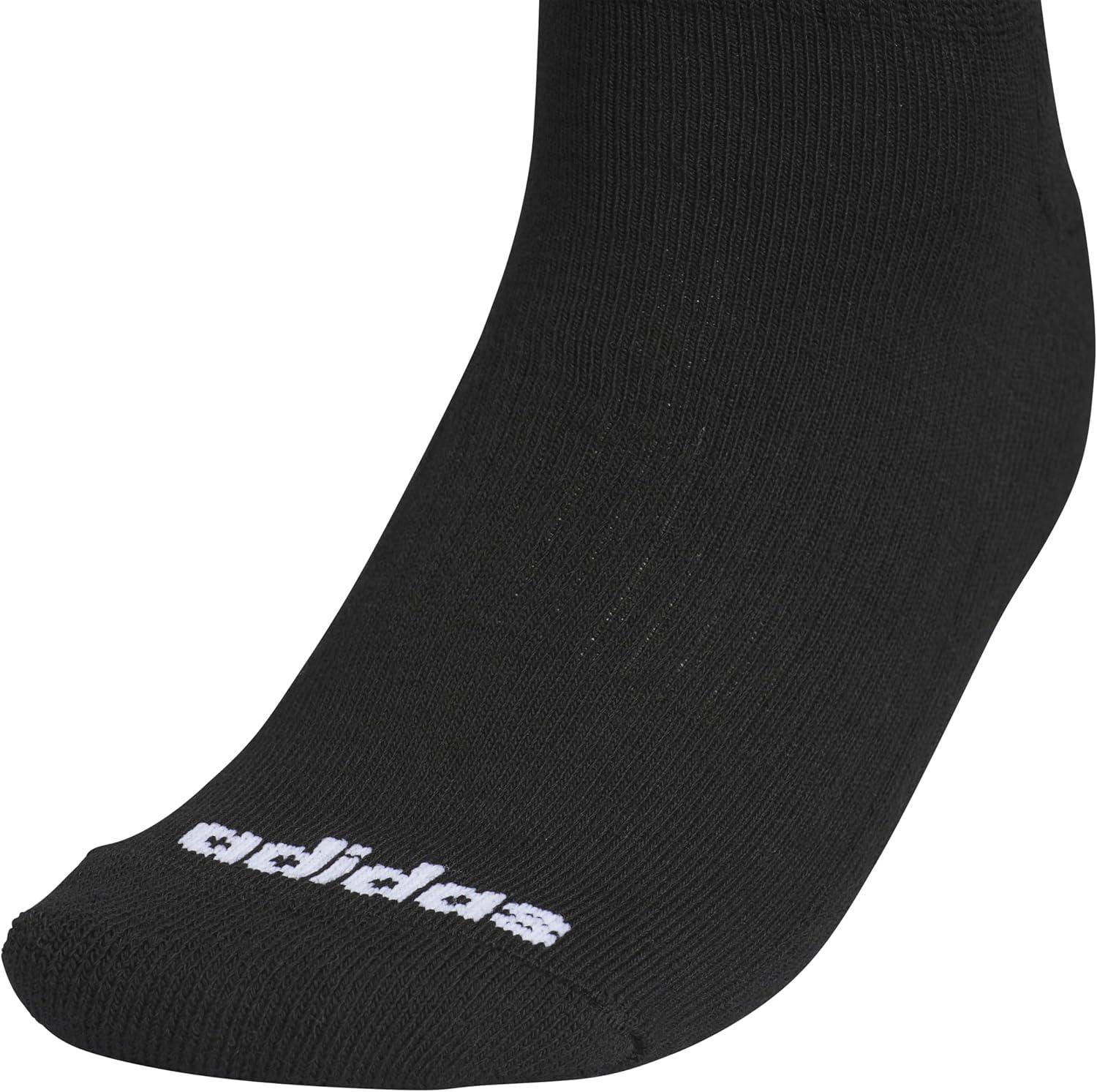 image:imageadidas Womens Cushioned Sport High Quarter Socks 3 Pairs Durable amp ComfortableBlackWhite3stripe4