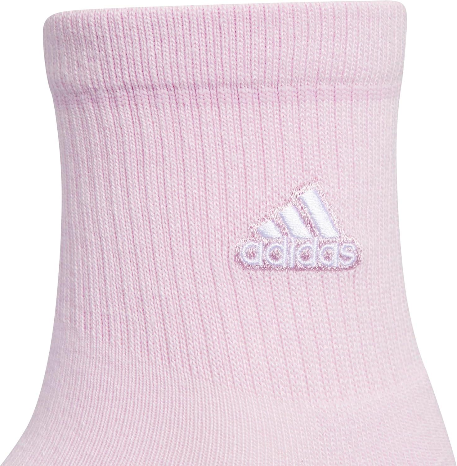 image:imageadidas Womens Cushioned Sport High Quarter Socks 3 Pairs Durable amp ComfortableOrchid Fusion PurpleCool Light HeatherWhite2