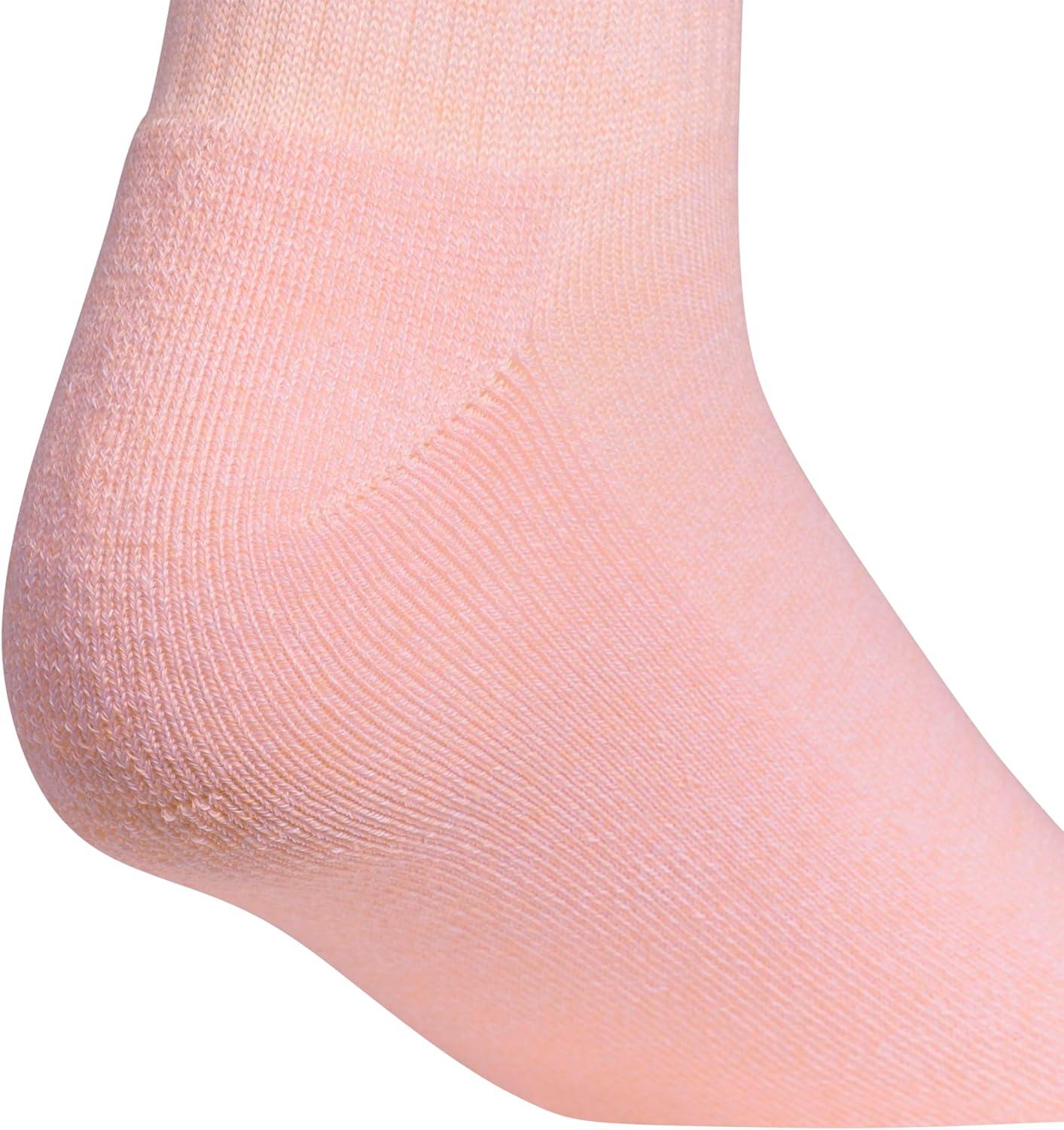 image:imageadidas Womens Cushioned Sport High Quarter Socks 3 Pairs Durable amp ComfortableSemi Pink SparkGreyWhite3stripe3