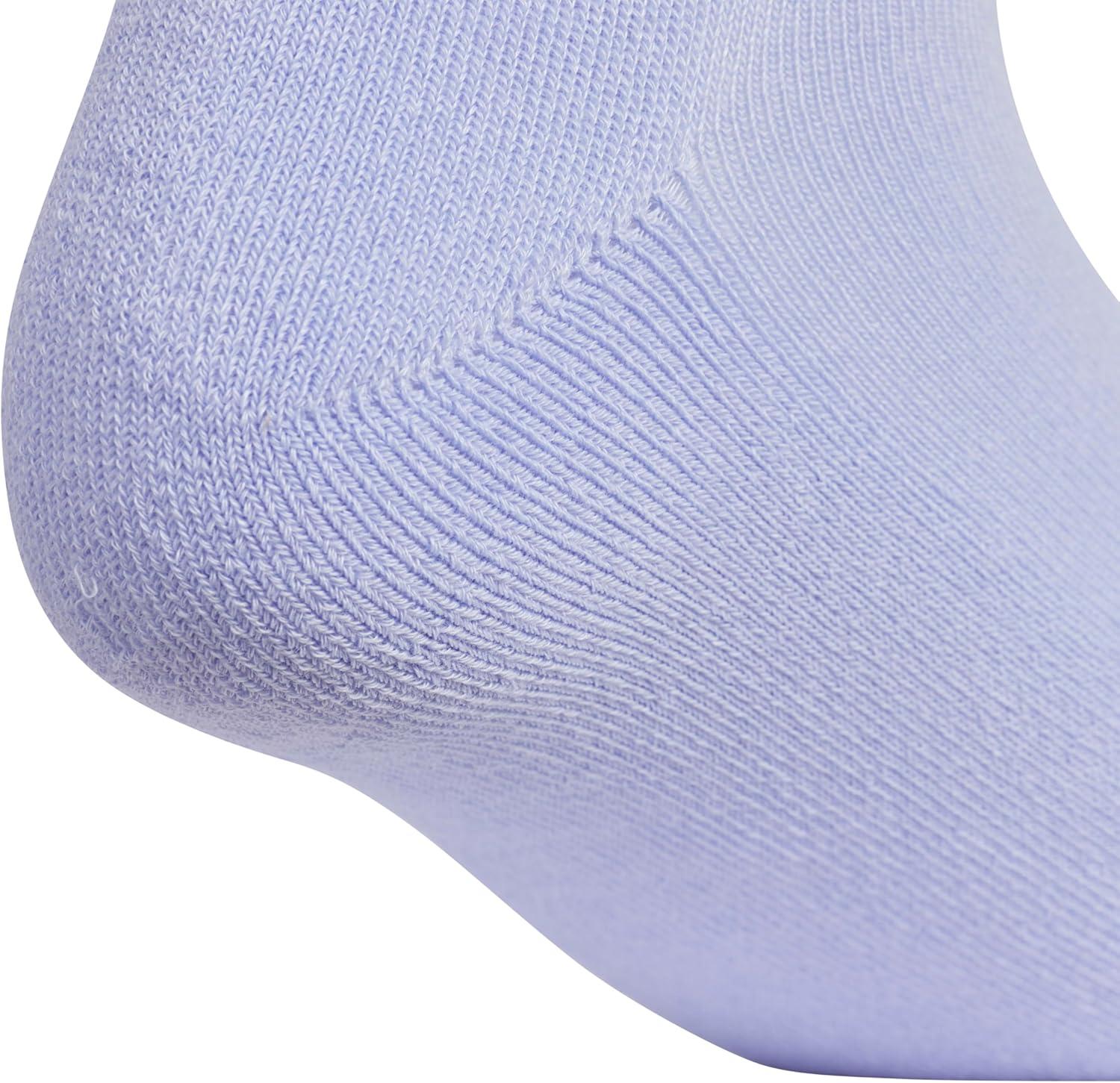 image:imageadidas Womens Cushioned Sport High Quarter Socks 3 Pairs Durable amp ComfortableViolet Tone PurpleMedium Grey HeatherWhite2