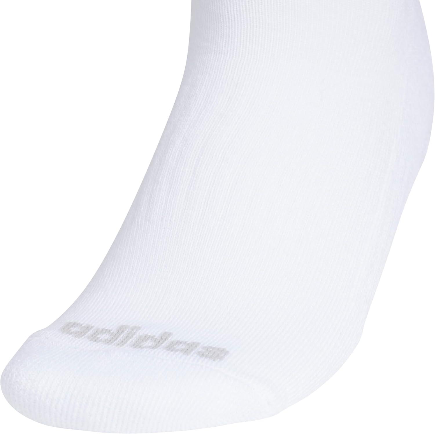 image:imageadidas Womens Cushioned Sport High Quarter Socks 3 Pairs Durable amp ComfortableWhite3stripe4