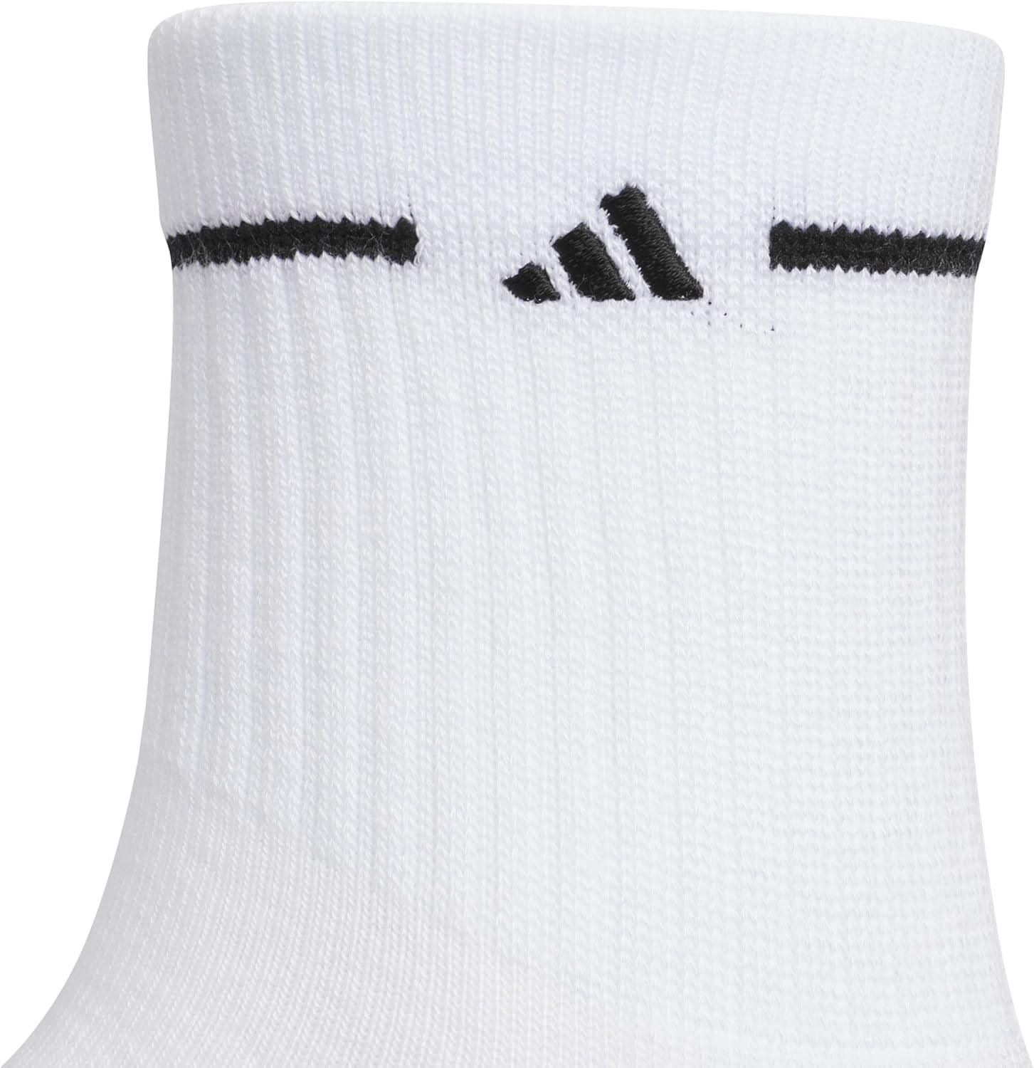 image:imageadidas Womens Cushioned Sport High Quarter Socks 3 Pairs Durable amp ComfortableWhiteBlack3
