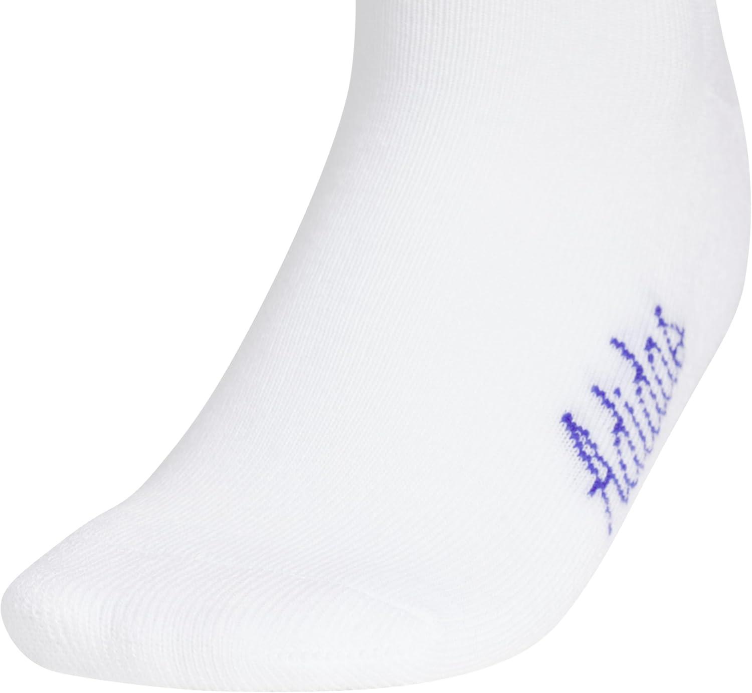 image:imageadidas Womens Cushioned Sport High Quarter Socks 3 Pairs Durable amp ComfortableWhiteClear Onix GreyMagic Lilac PurpleLuxe