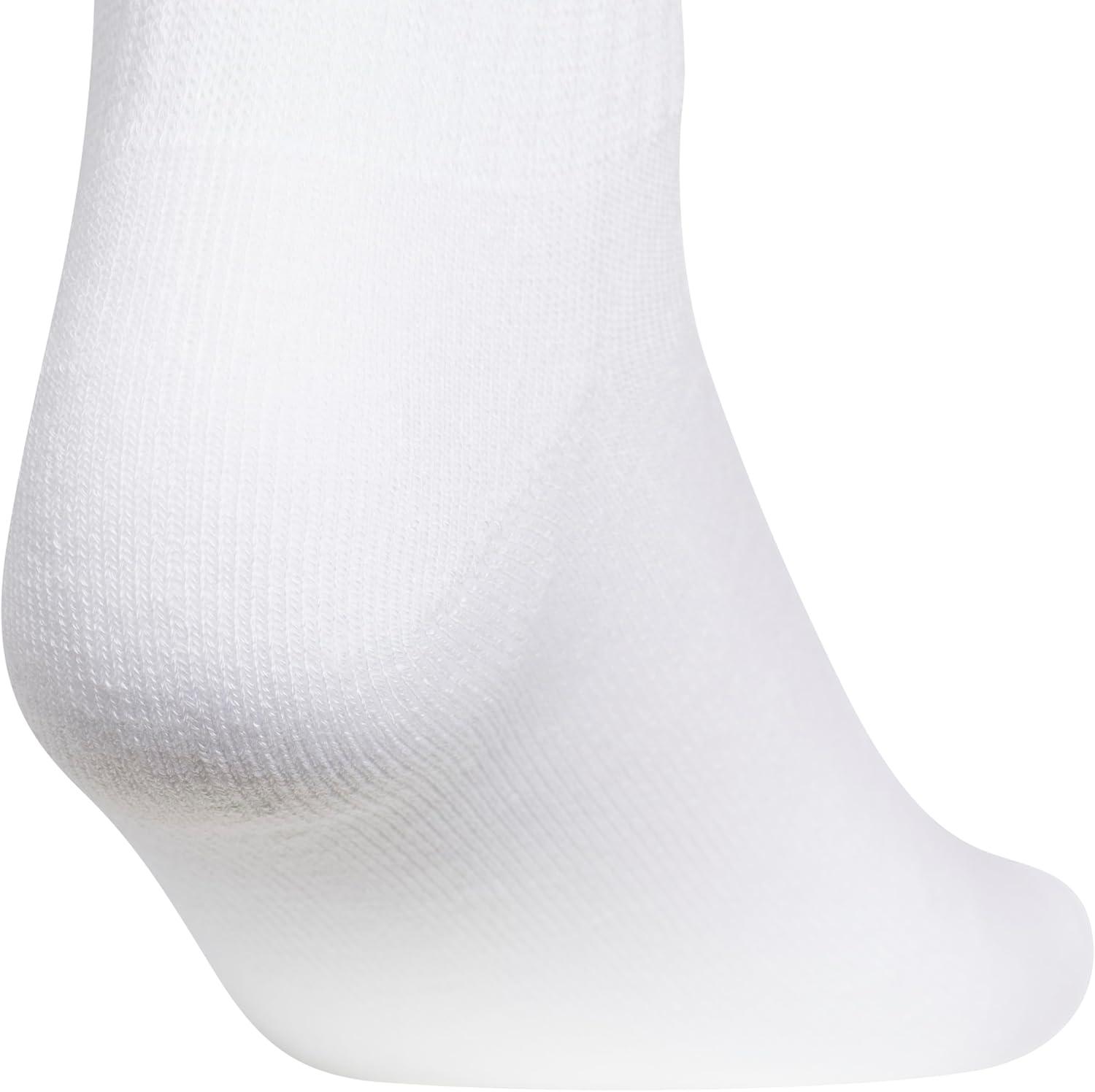 image:imageadidas Womens Cushioned Sport High Quarter Socks 3 Pairs Durable amp ComfortableWhiteClear PinkGrey3