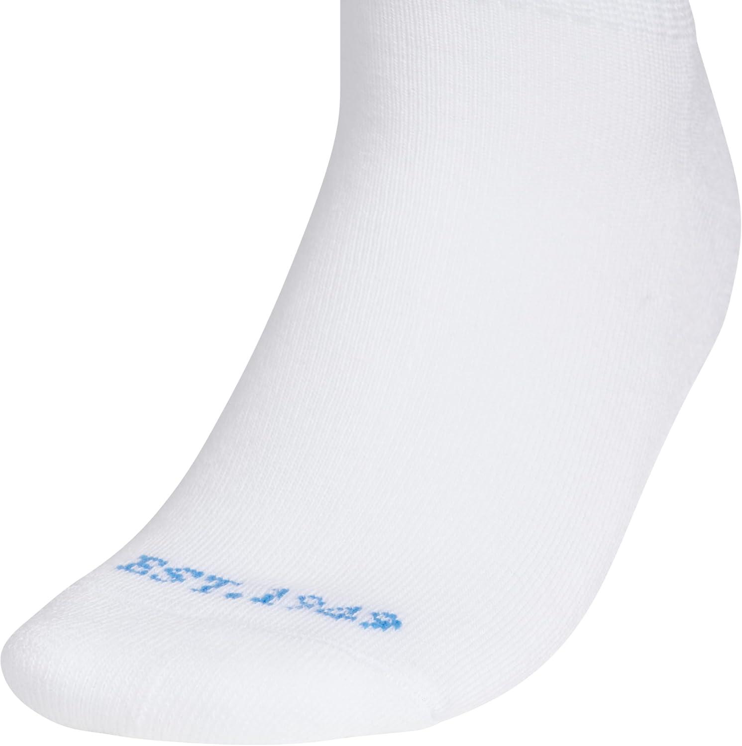 image:imageadidas Womens Cushioned Sport High Quarter Socks 3 Pairs Durable amp ComfortableWhiteRay BlueGrey3