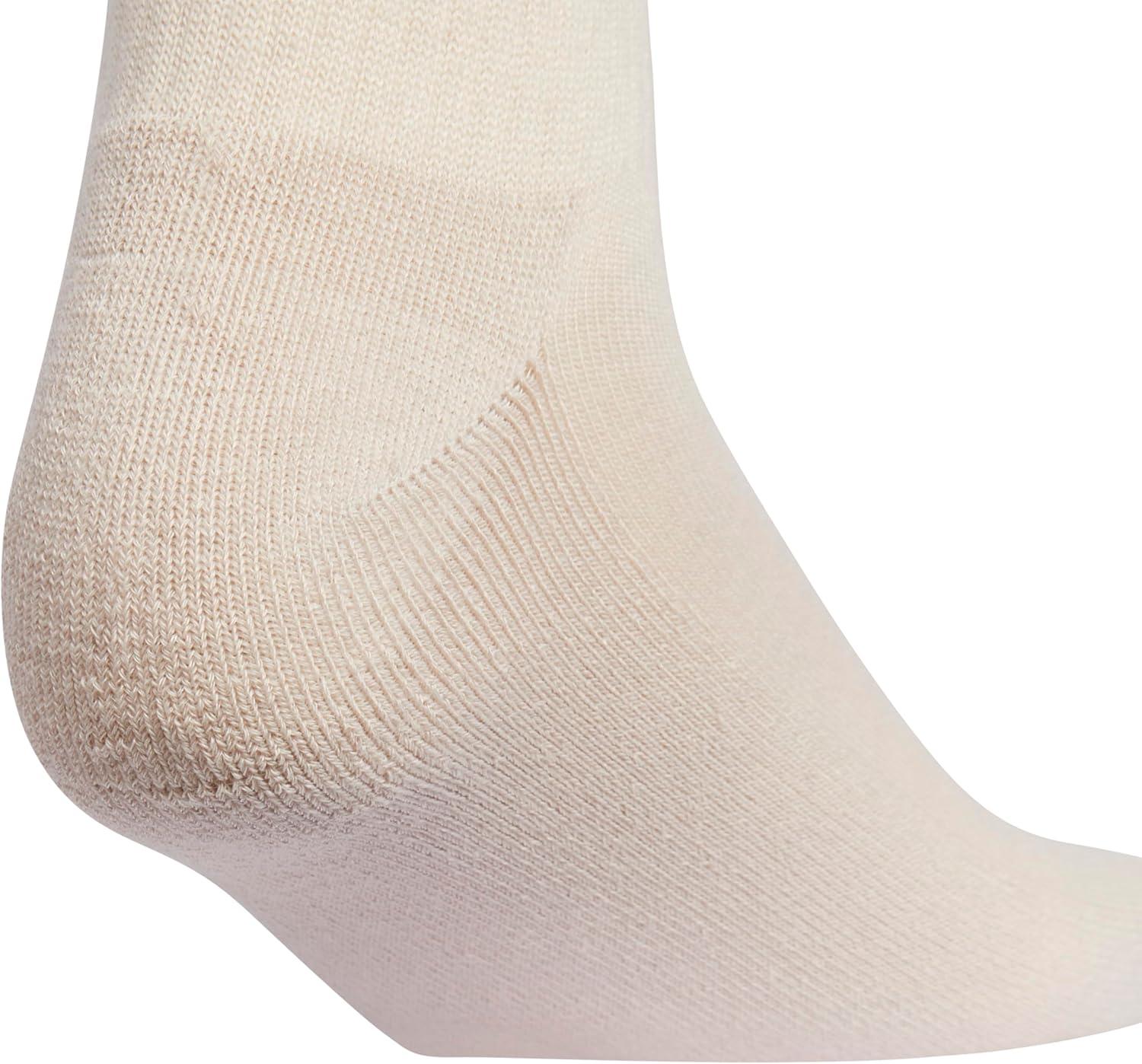 image:imageadidas Womens Cushioned Sport High Quarter Socks 3 Pairs Durable amp ComfortableWonder BeigeWhiteAlumina Heather3stripe3