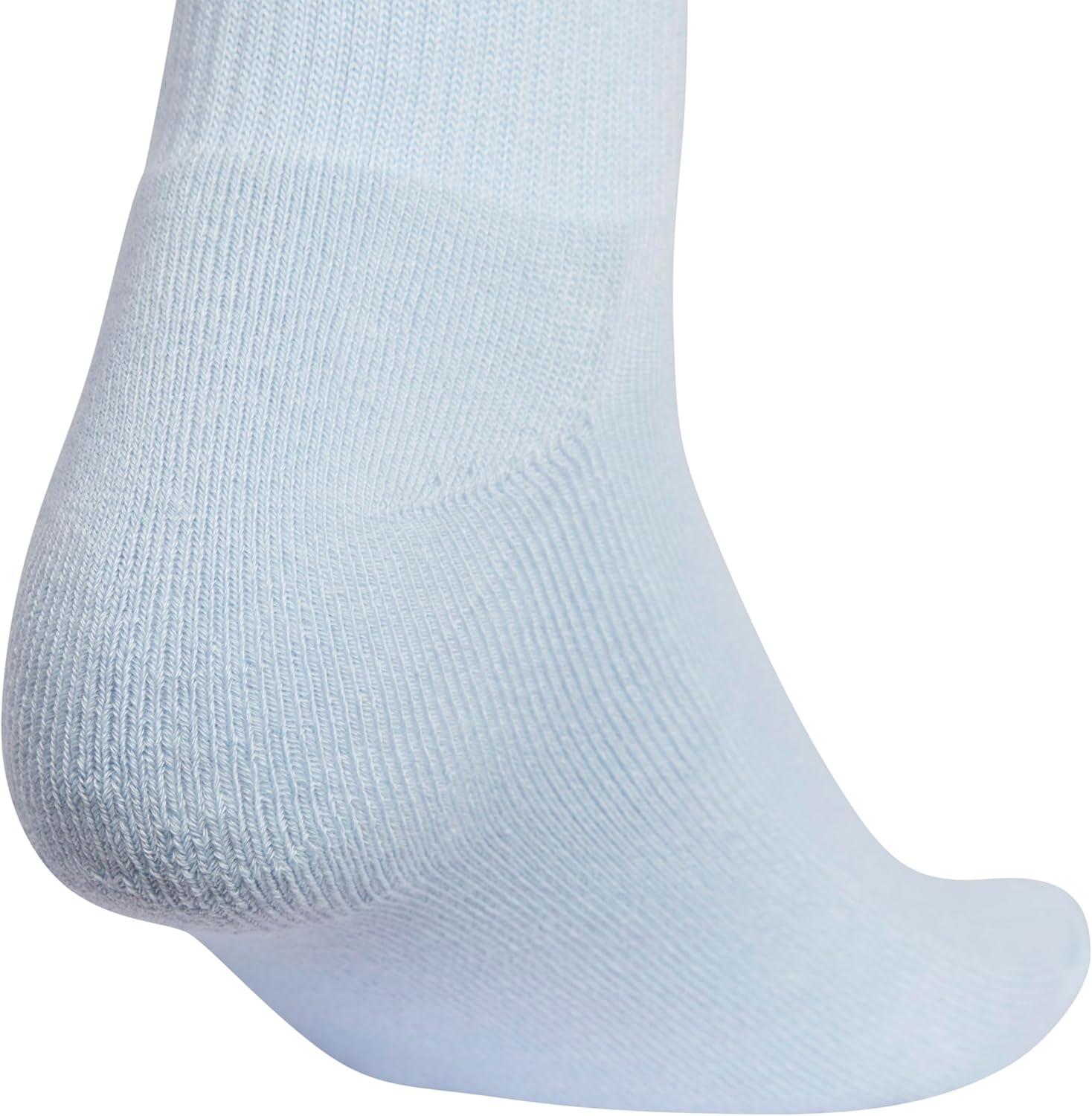 image:imageadidas Womens Cushioned Sport High Quarter Socks 3 Pairs Durable amp ComfortableWonder BlueCool Light HeatherWhite2