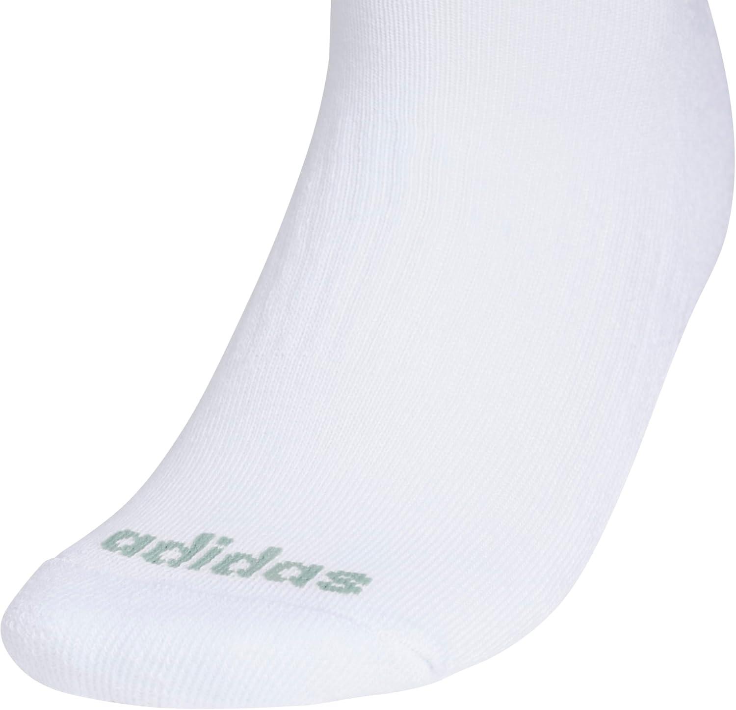 image:imageadidas Womens Cushioned Sport High Quarter Socks 3 Pairs Durable amp ComfortableWonder Sage GreenWonder WhiteWhite3stripe4