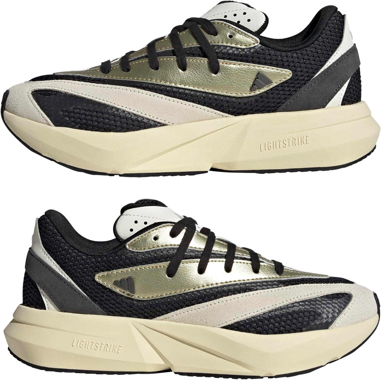 image:imageadidas Womens Lightstride SneakersBlackGold MetallicCarbon