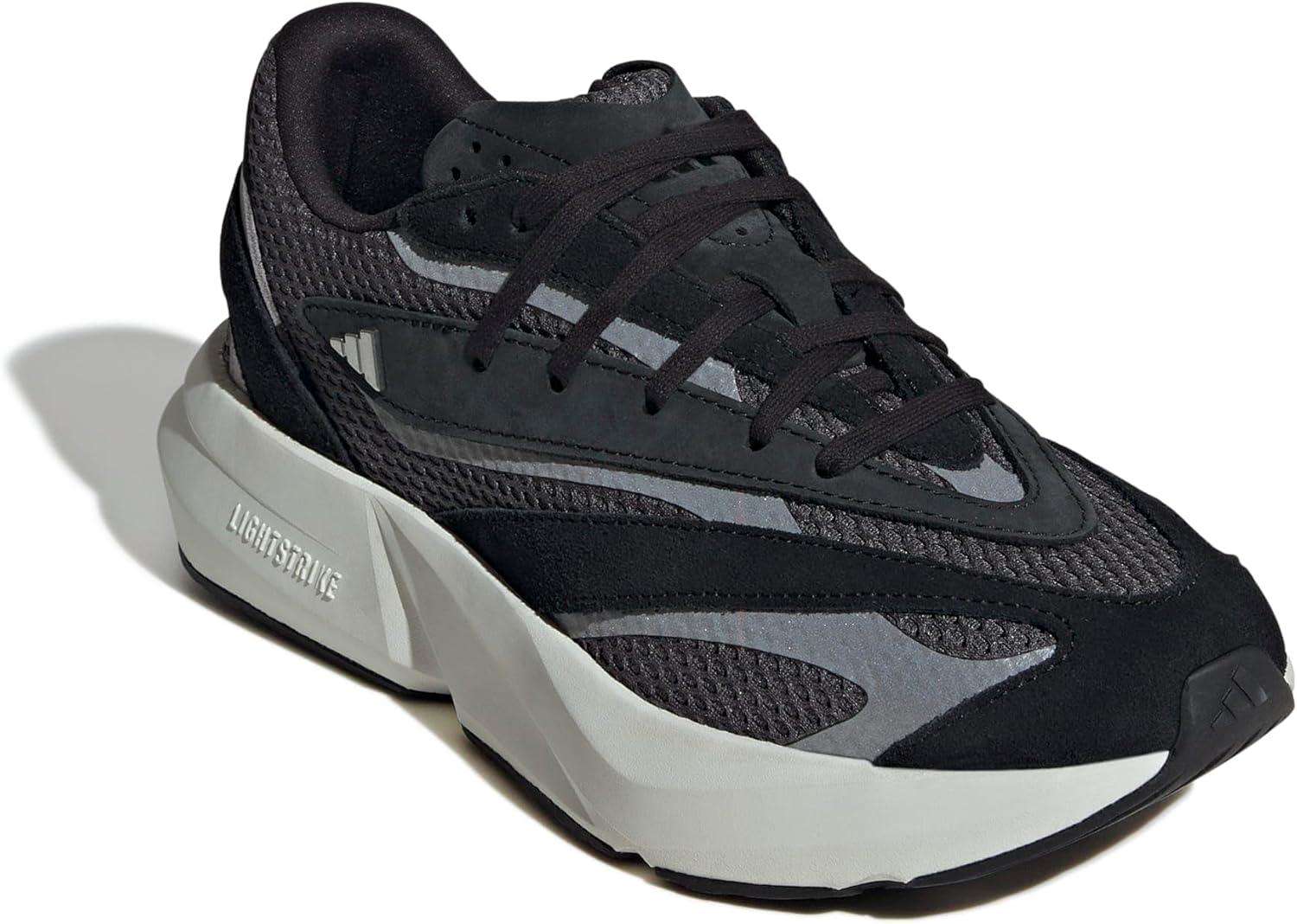 image:imageadidas Womens Lightstride SneakersBlackSilver MetallicGrey