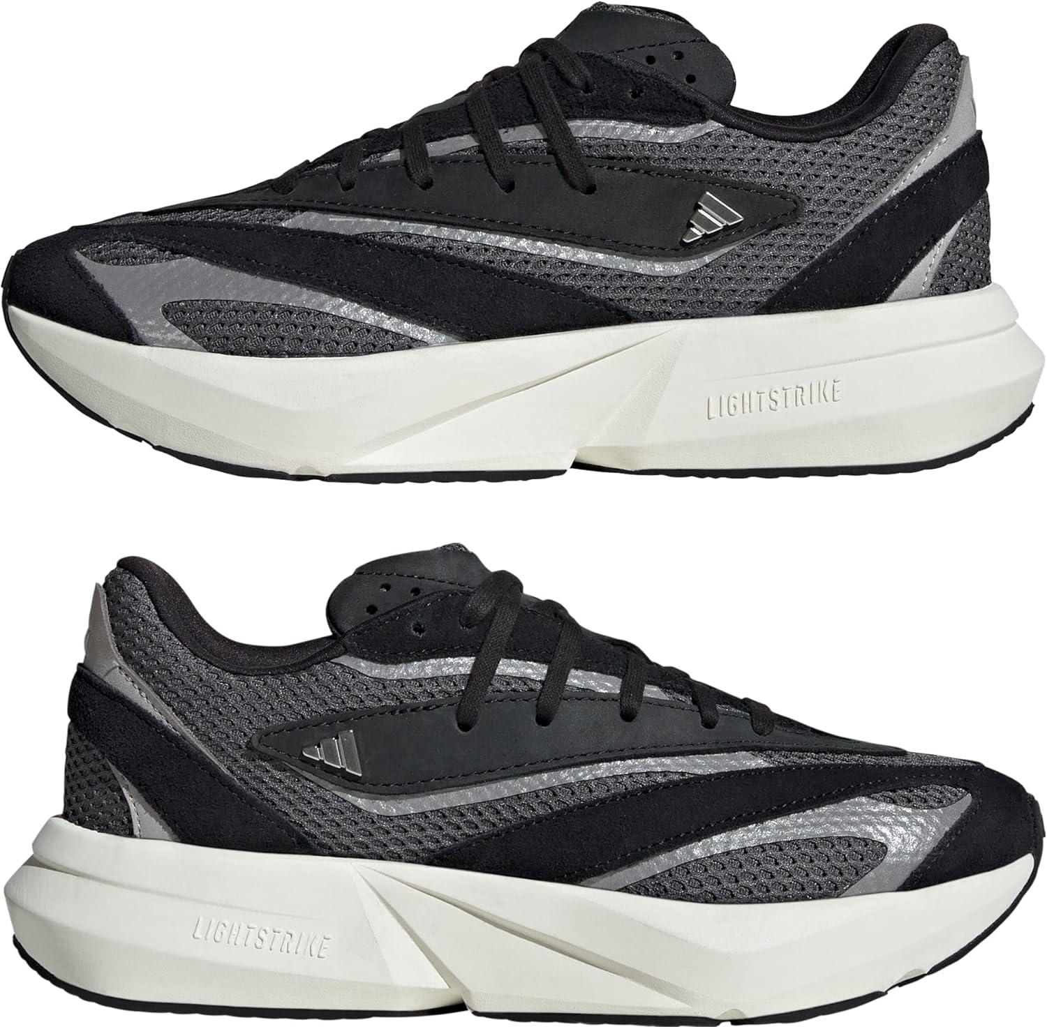 image:imageadidas Womens Lightstride SneakersBlackSilver MetallicGrey