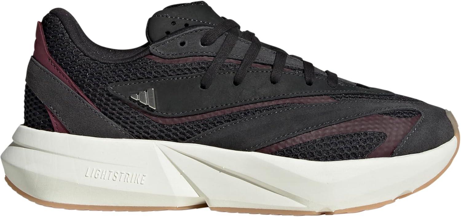 image:imageadidas Womens Lightstride SneakersCarbonSilver MetallicMaroon