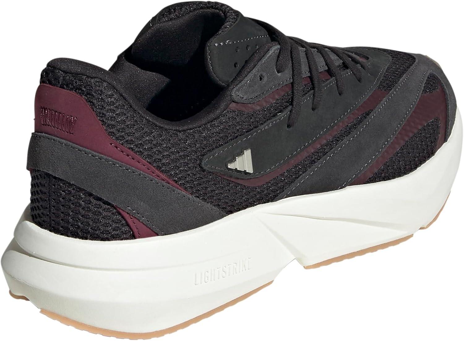 image:imageadidas Womens Lightstride SneakersCarbonSilver MetallicMaroon