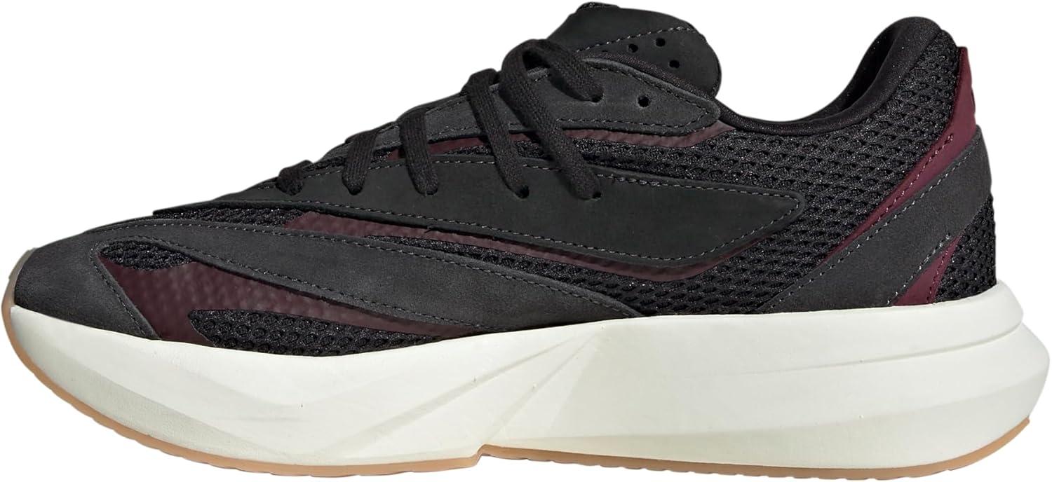 image:imageadidas Womens Lightstride SneakersCarbonSilver MetallicMaroon
