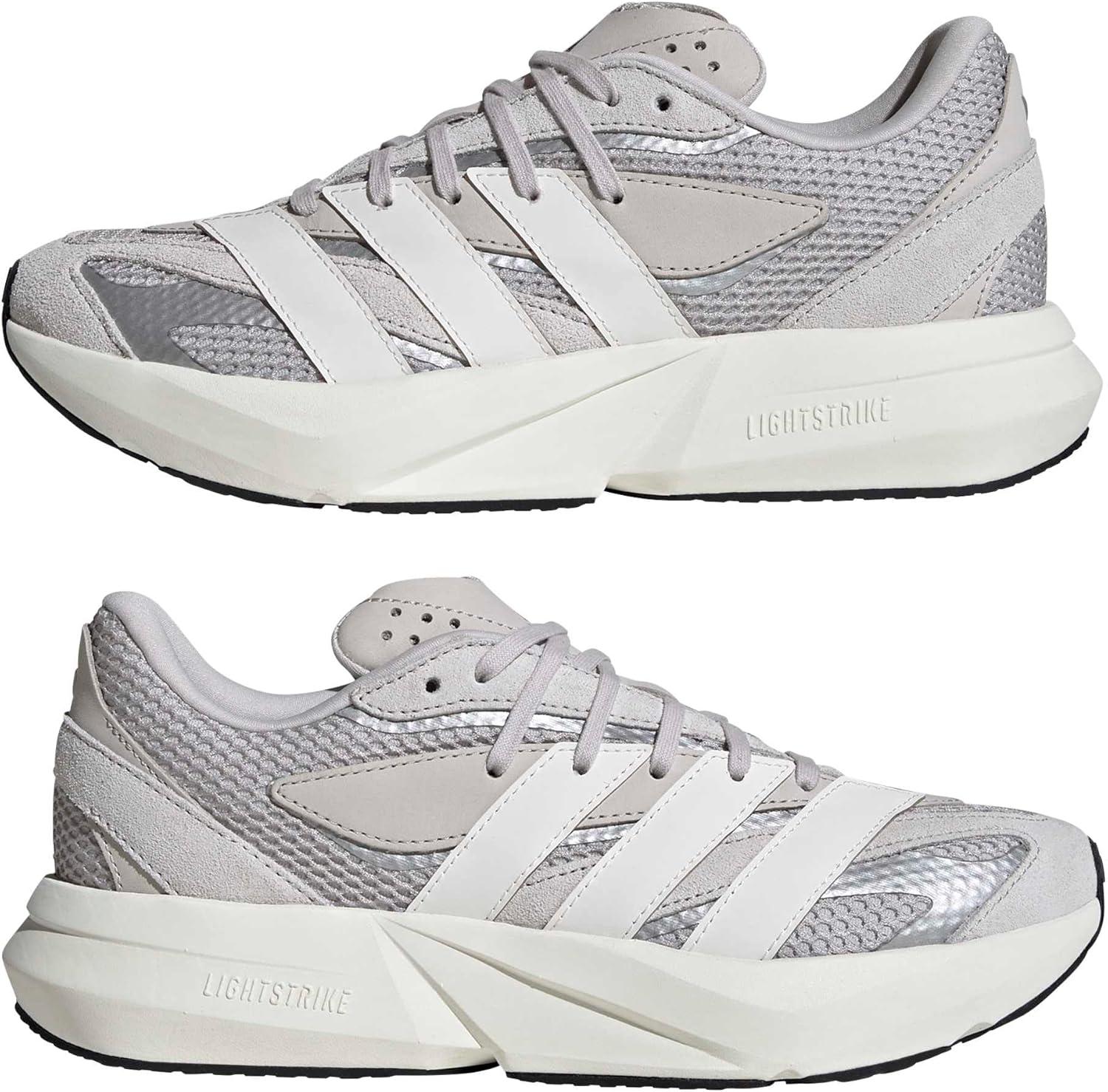 image:imageadidas Womens Lightstride SneakersGreyOff WhiteSilver Metallic