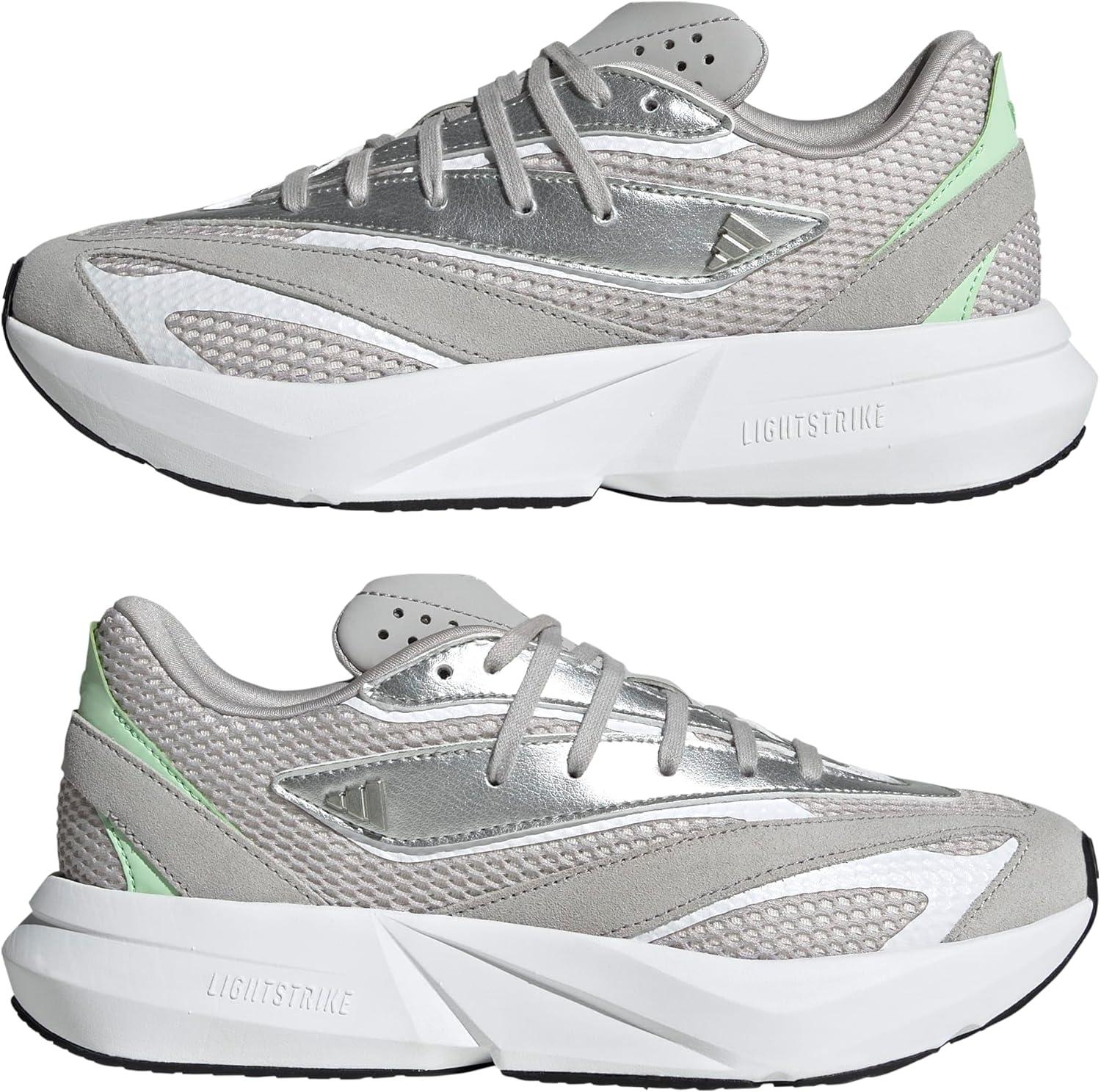 image:imageadidas Womens Lightstride SneakersGreyWhiteSemi Green Spark