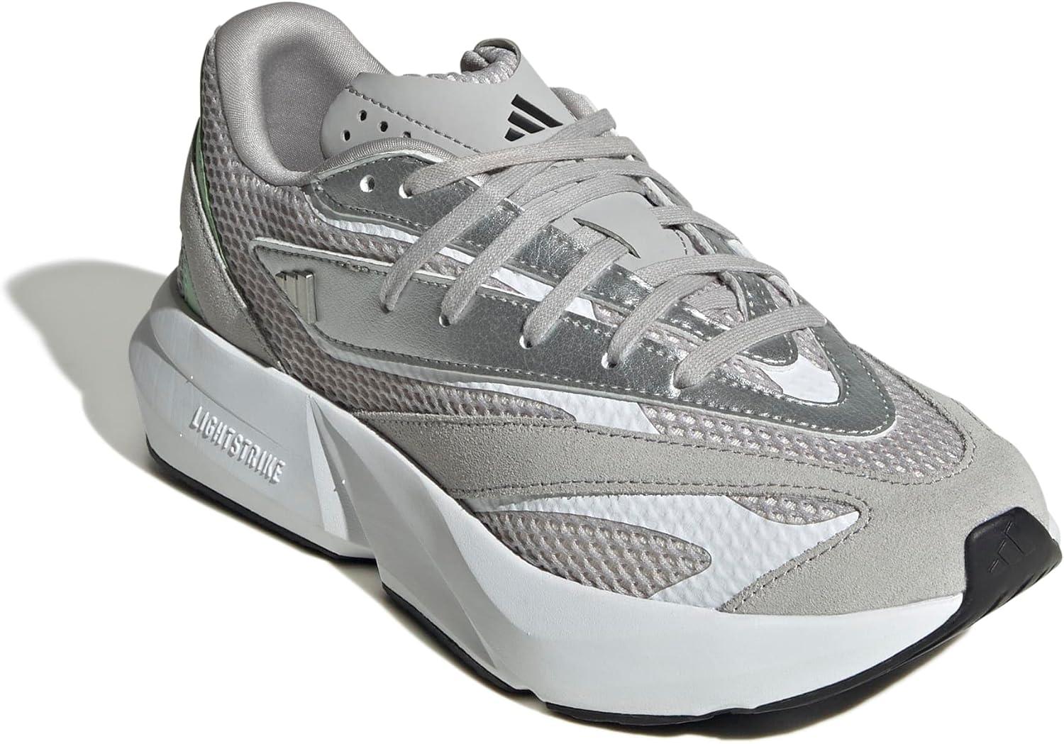 image:imageadidas Womens Lightstride SneakersGreyWhiteSemi Green Spark