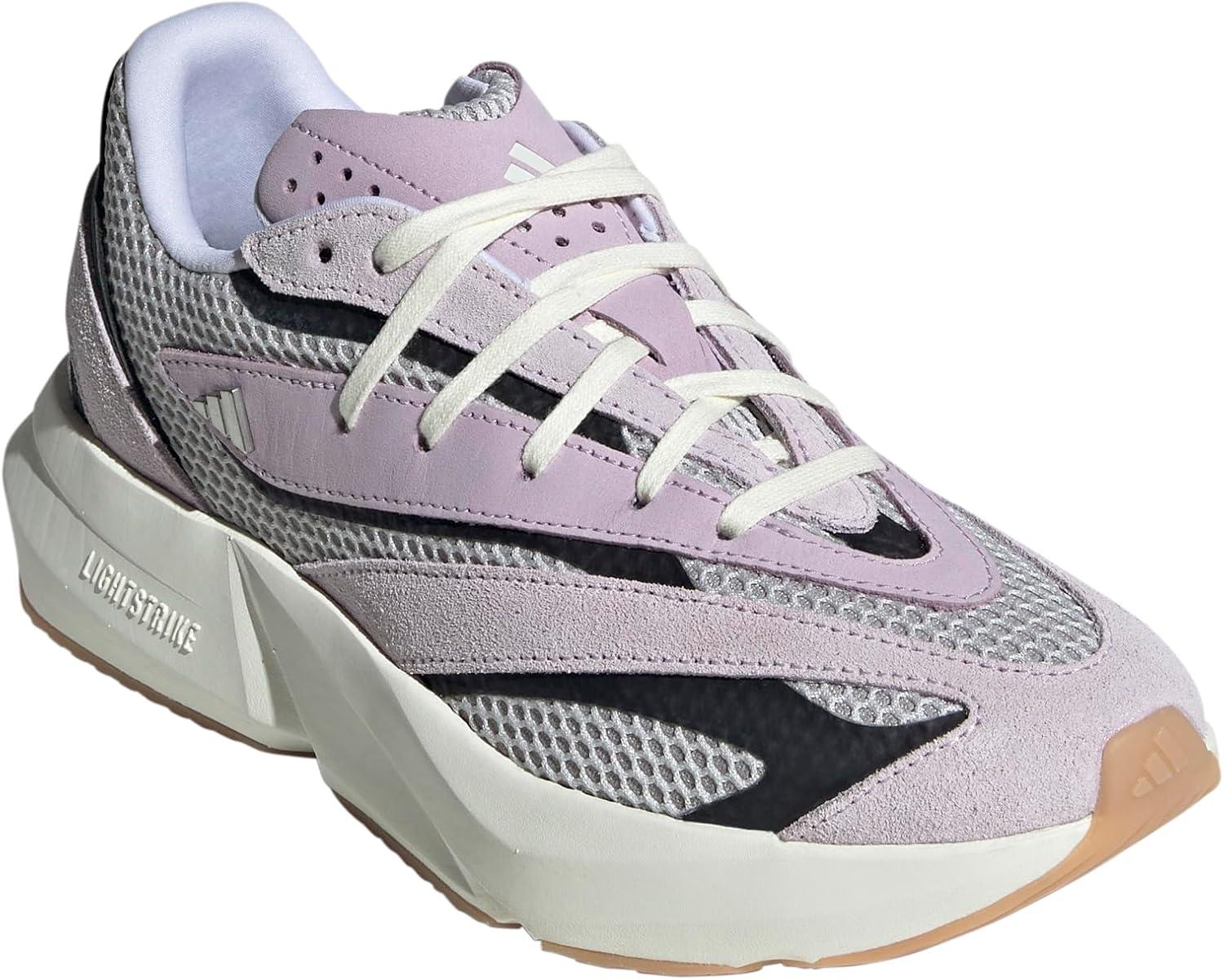 image:imageadidas Womens Lightstride SneakersIce LavenderSilver MetallicBlack