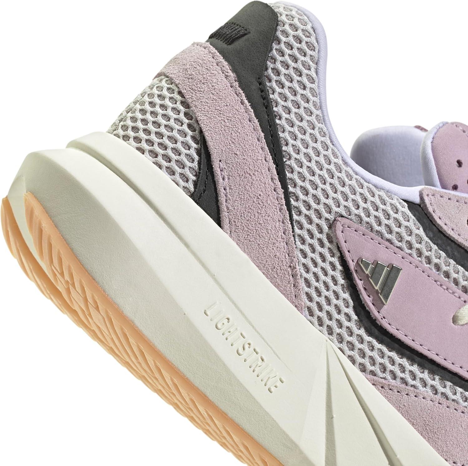 image:imageadidas Womens Lightstride SneakersIce LavenderSilver MetallicBlack