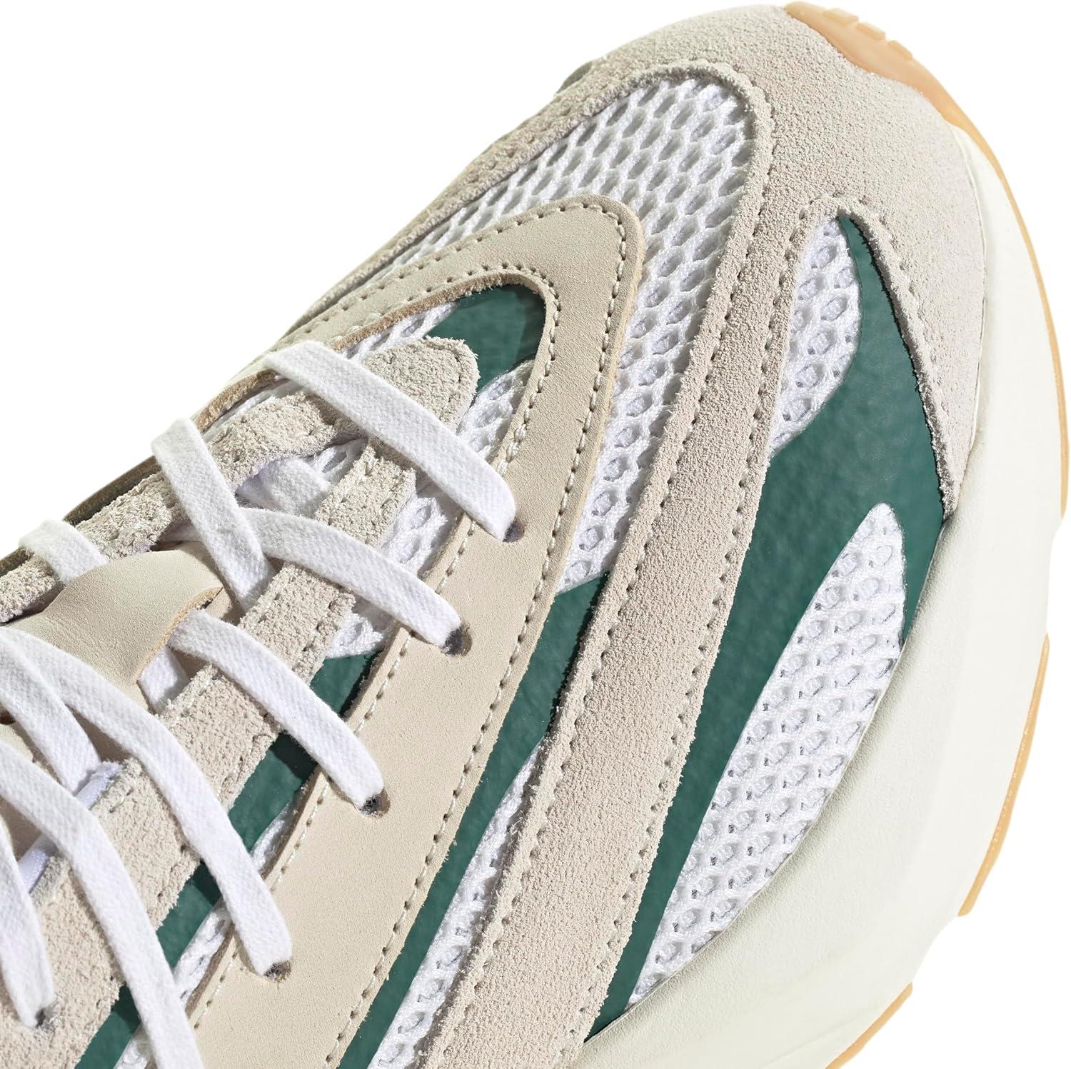 image:imageadidas Womens Lightstride SneakersOff WhiteSilver MetallicCollegiate Green
