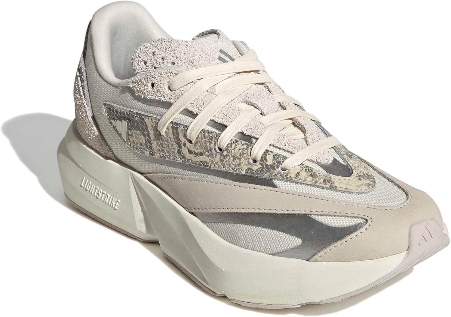 image:imageadidas Womens Lightstride SneakersOff WhiteSilver MetallicGrey