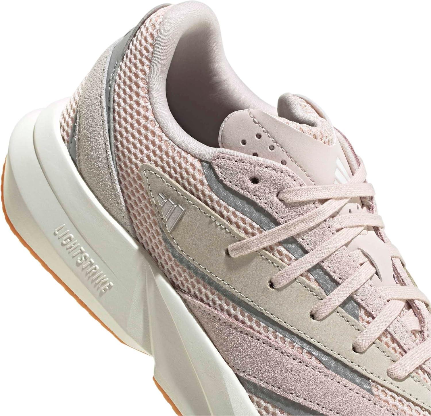 image:imageadidas Womens Lightstride SneakersPutty MauveSilver MetallicOff White