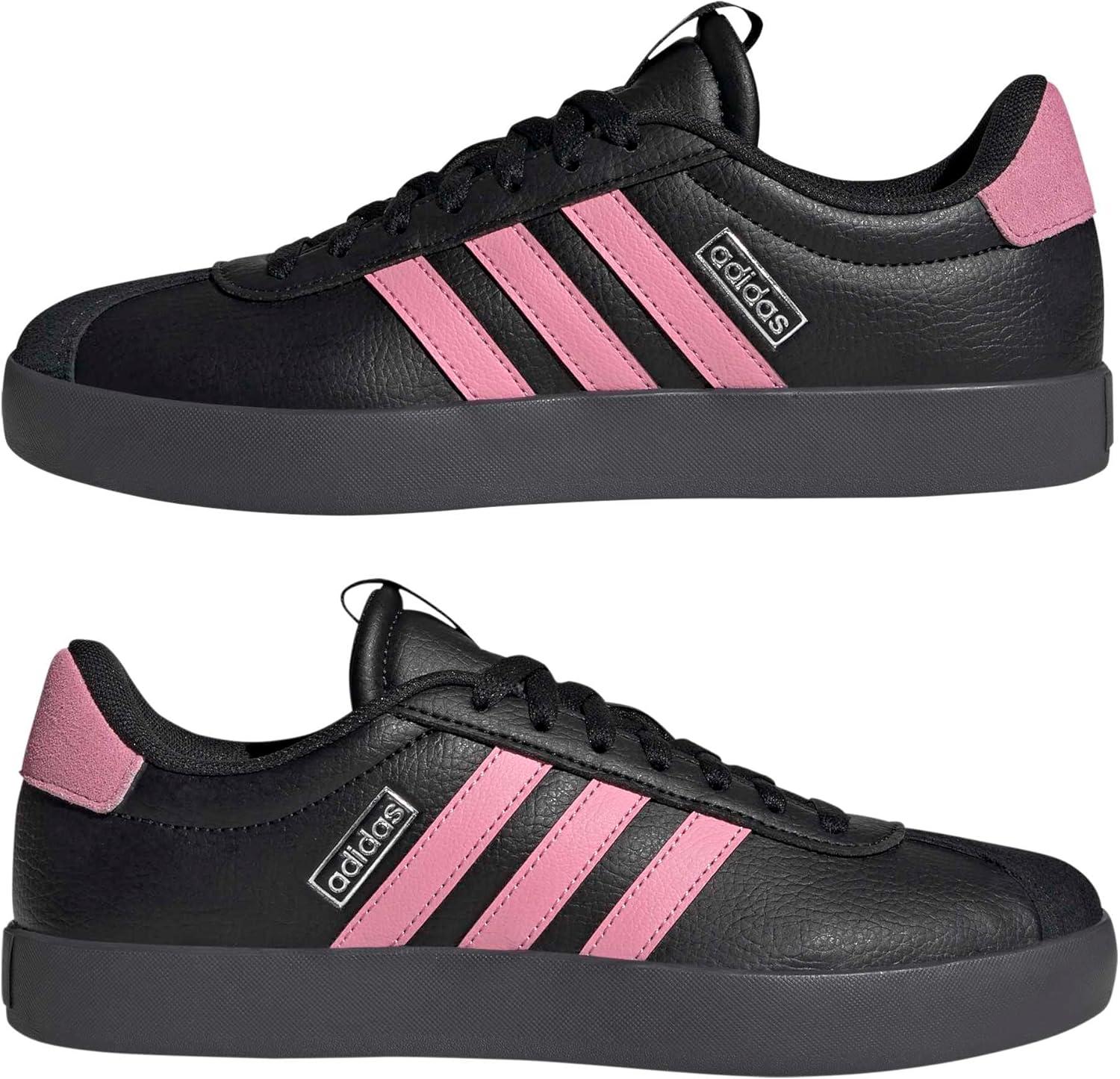 image:imageadidas Womens VL Court 30 SneakerBlackSt Tropic BloomSilver Metallic