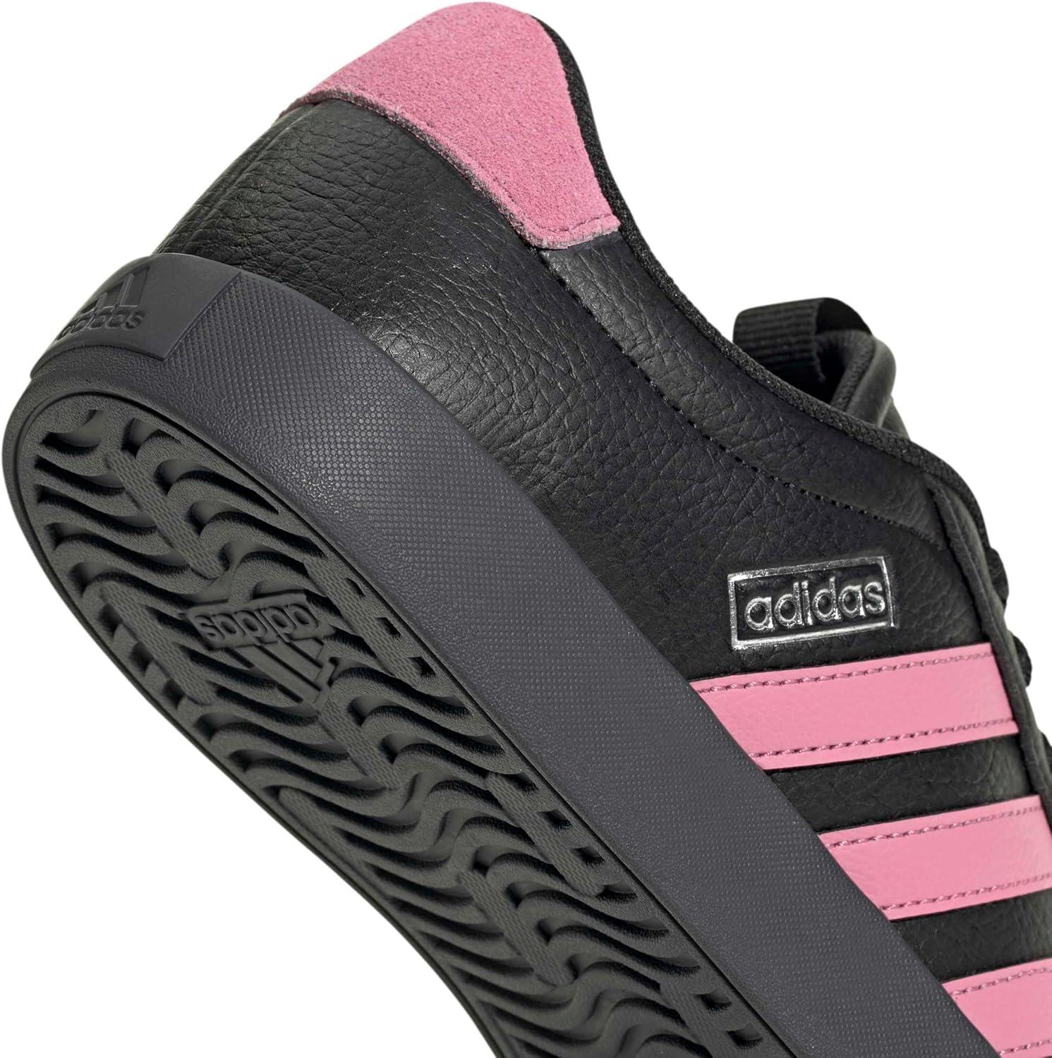 image:imageadidas Womens VL Court 30 SneakerBlackSt Tropic BloomSilver Metallic