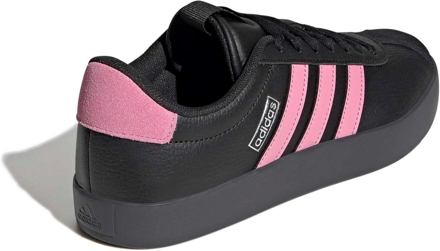 image:imageadidas Womens VL Court 30 SneakerBlackSt Tropic BloomSilver Metallic