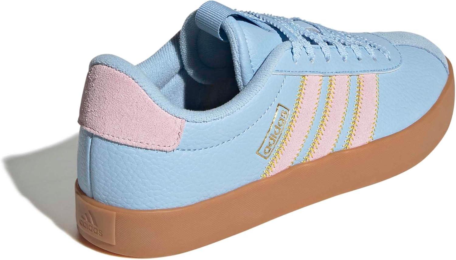 image:imageadidas Womens VL Court 30 SneakerClear SkyClear PinkGold Metallic