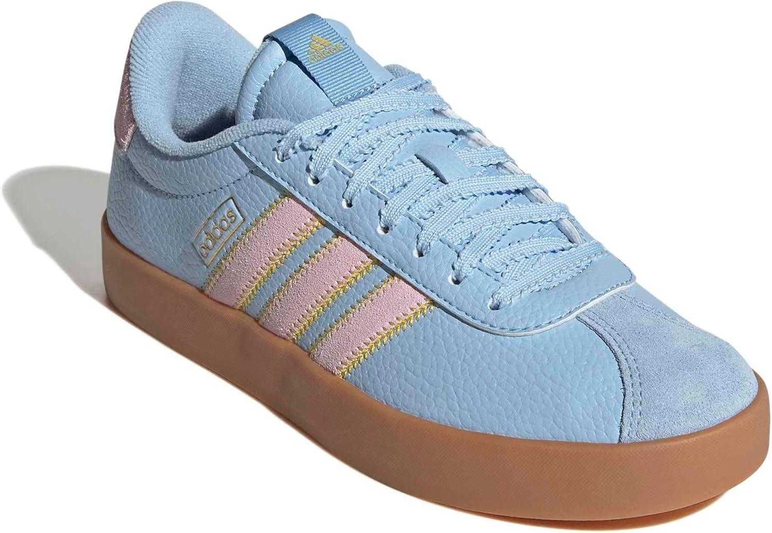 image:imageadidas Womens VL Court 30 SneakerClear SkyClear PinkGold Metallic
