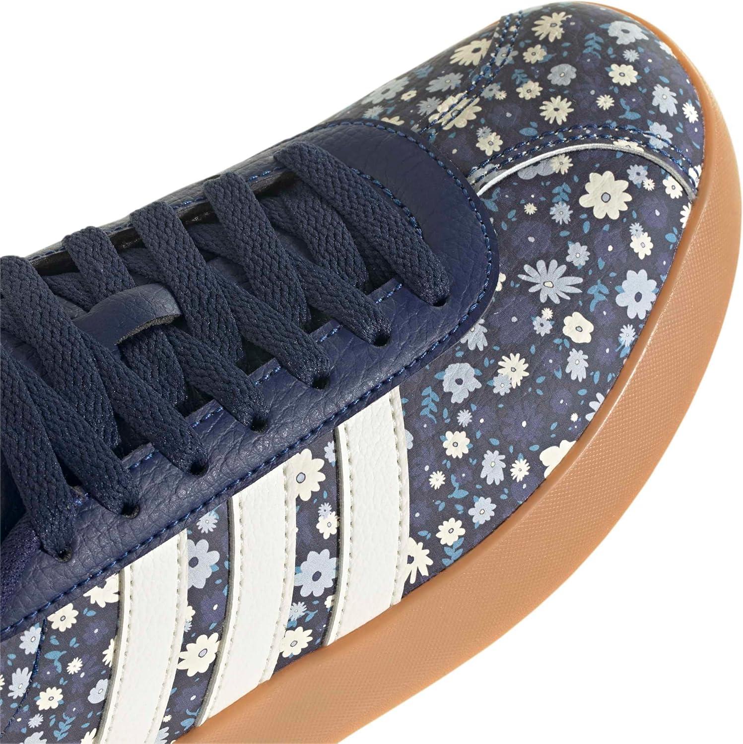 image:imageadidas Womens VL Court 30 SneakerDark BlueOff WhiteMuted Purple