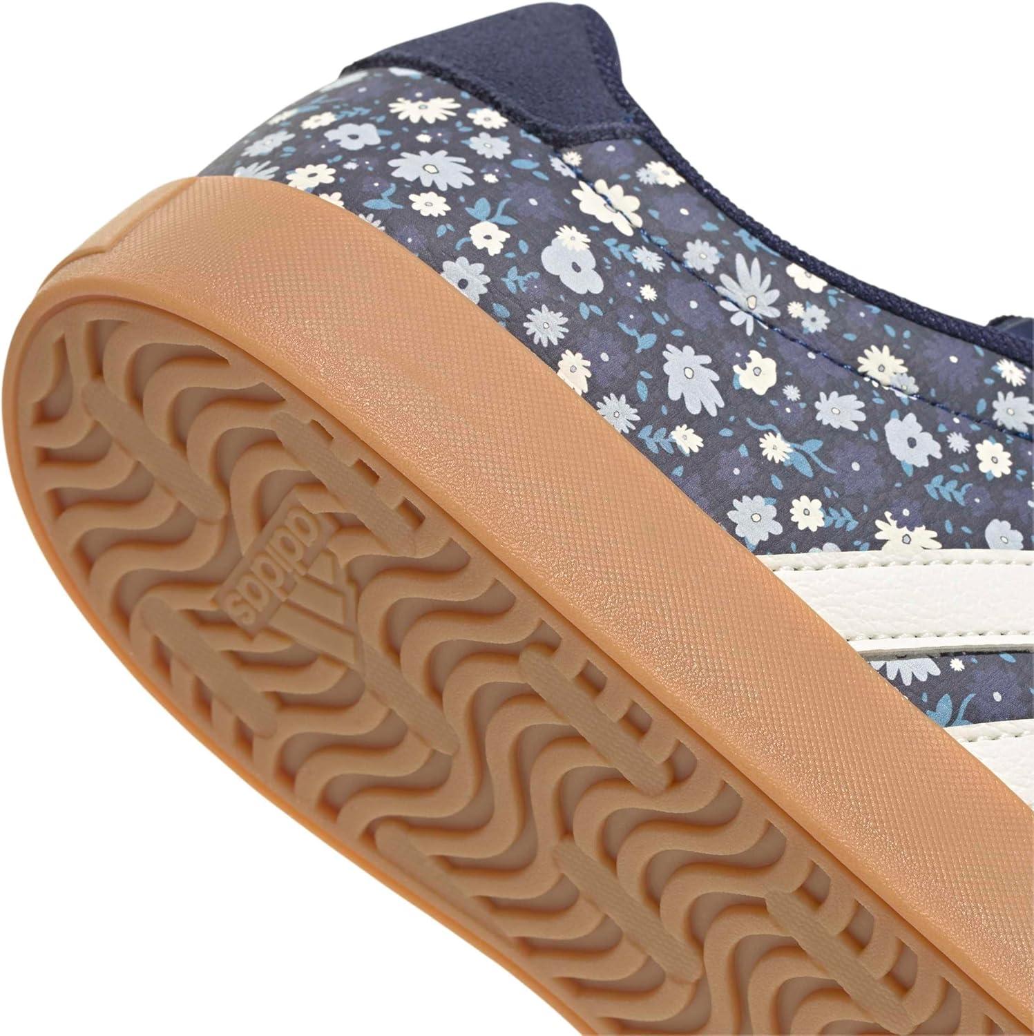 image:imageadidas Womens VL Court 30 SneakerDark BlueOff WhiteMuted Purple