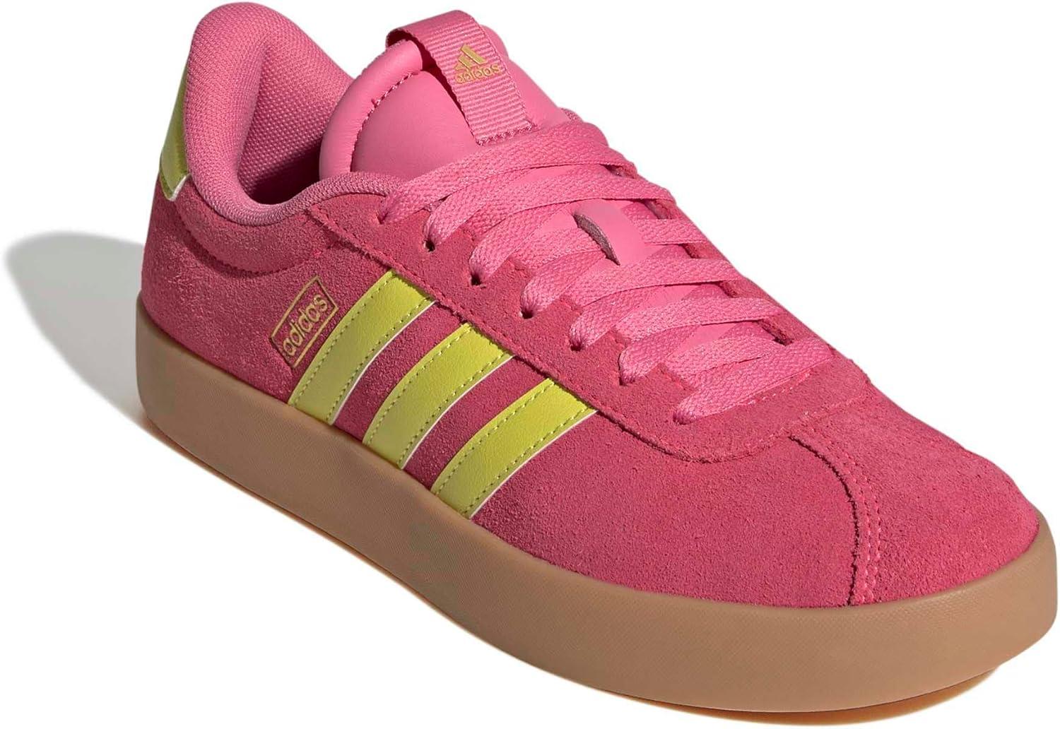 image:imageadidas Womens VL Court 30 SneakerLucid PinkPure LemonGold Metallic