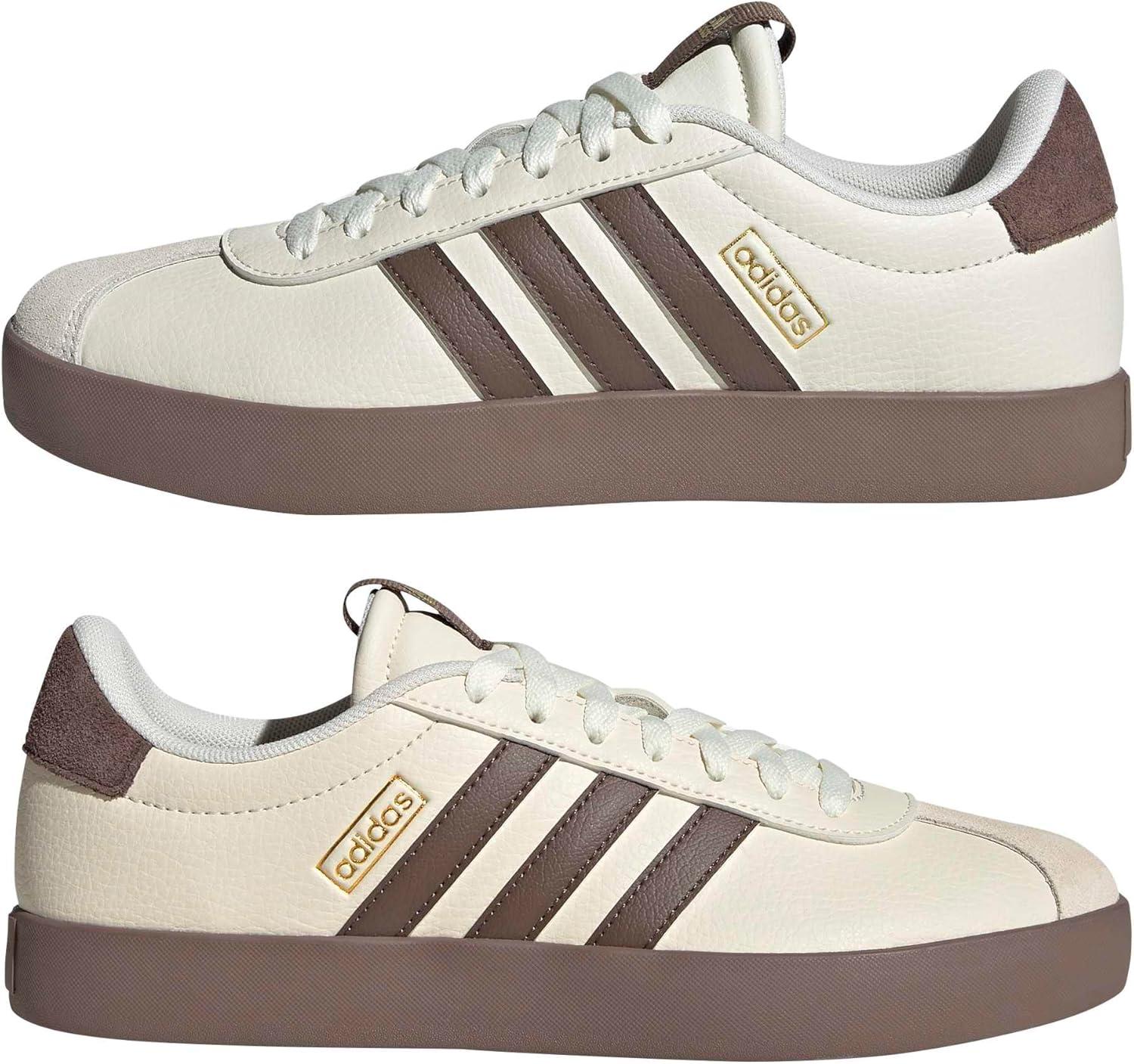image:imageadidas Womens VL Court 30 SneakerOff WhiteEarth StrataGold Metallic