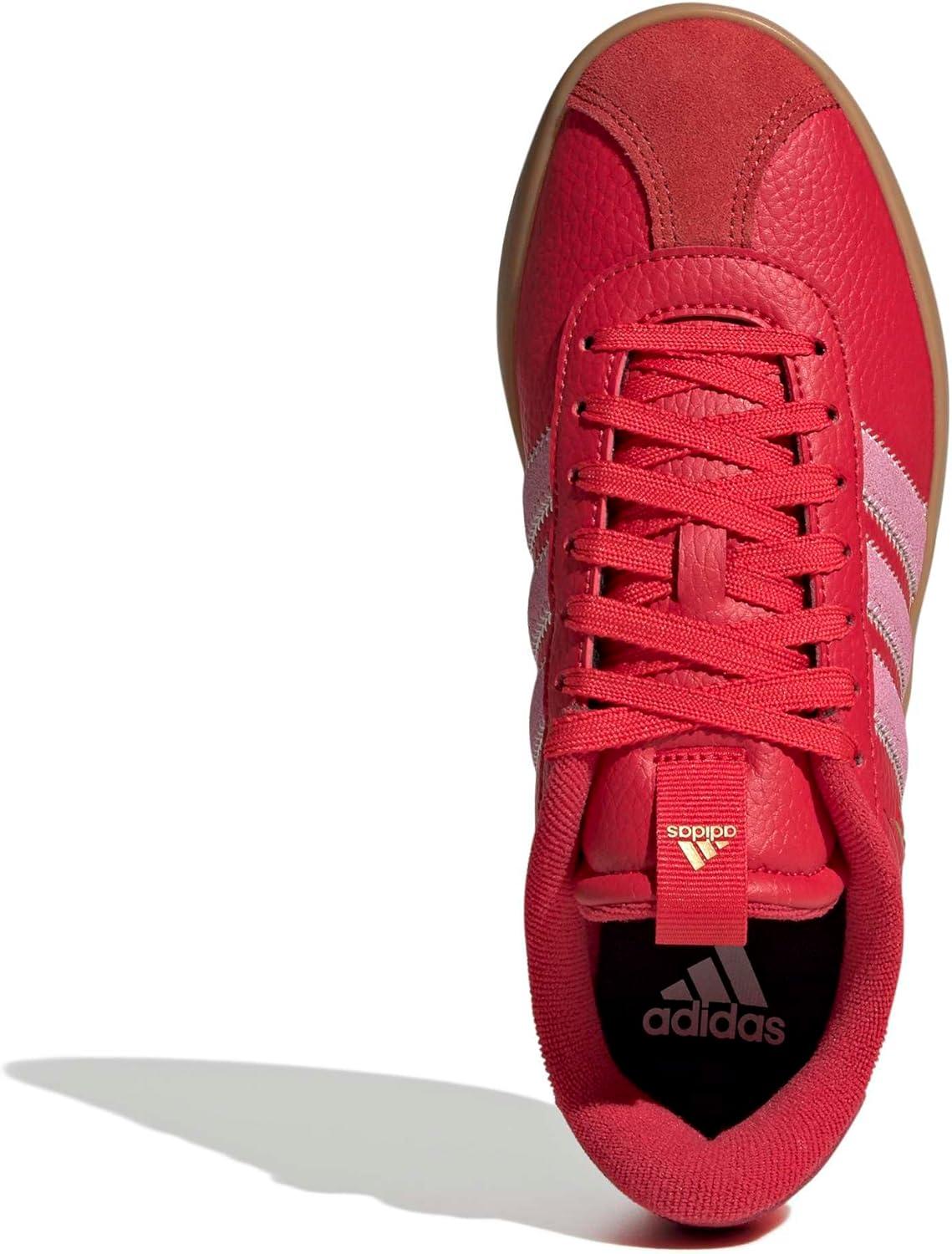 image:imageadidas Womens VL Court 30 SneakerPure RubySt Tropic BloomGold Metallic
