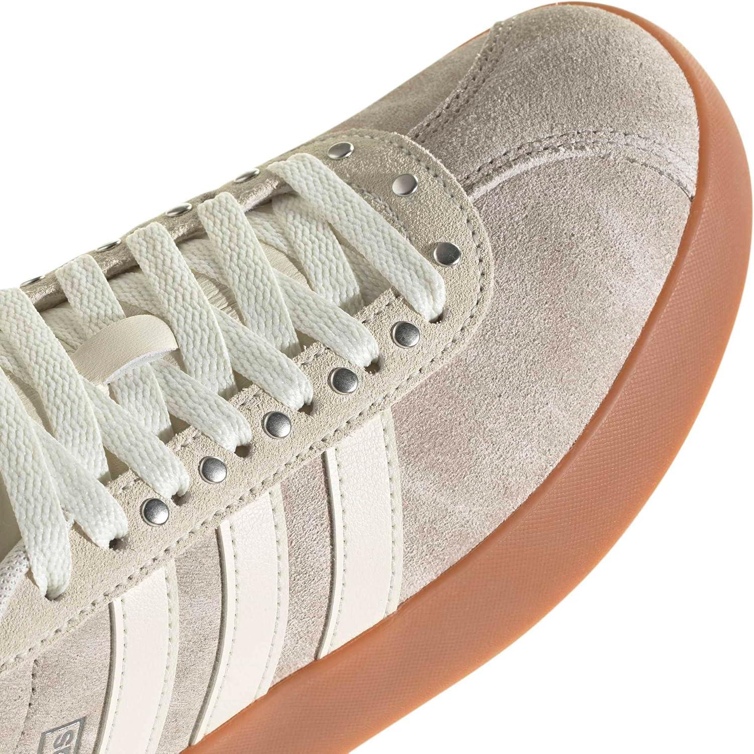 image:imageadidas Womens VL Court 30 SneakerWonder BeigeOff WhiteIron Metallic