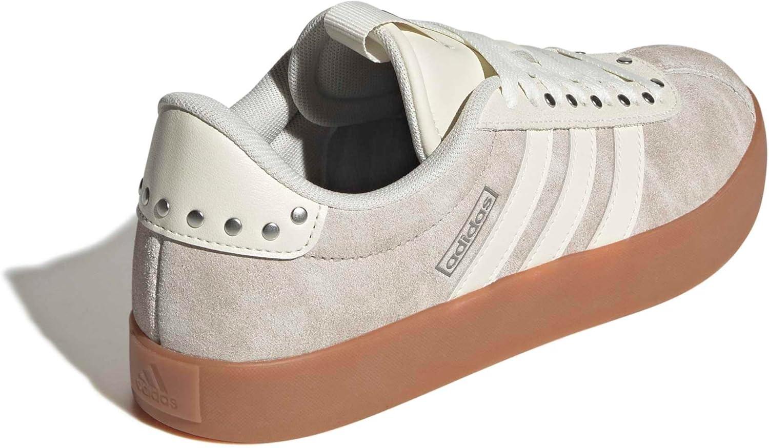 image:imageadidas Womens VL Court 30 SneakerWonder BeigeOff WhiteIron Metallic