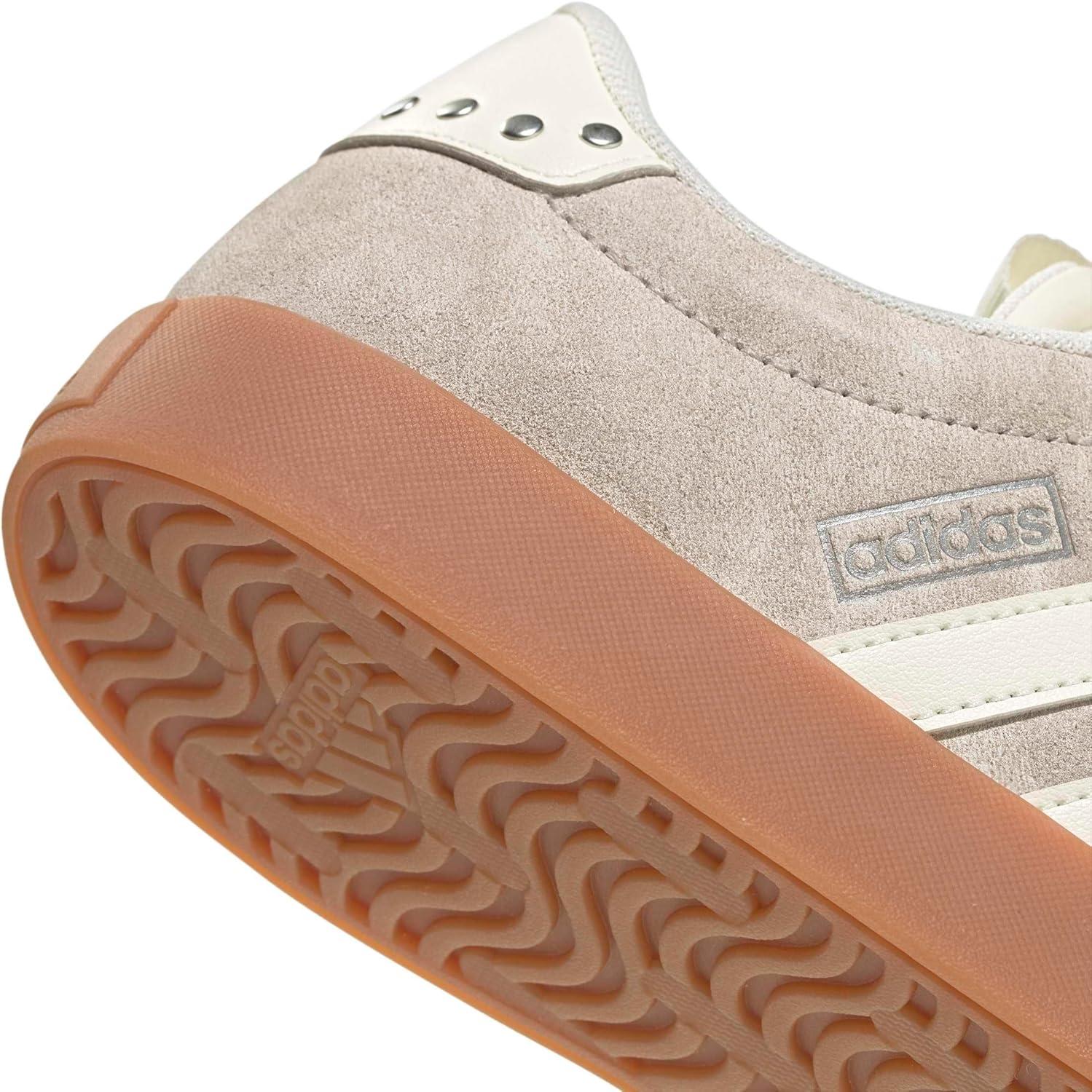 image:imageadidas Womens VL Court 30 SneakerWonder BeigeOff WhiteIron Metallic