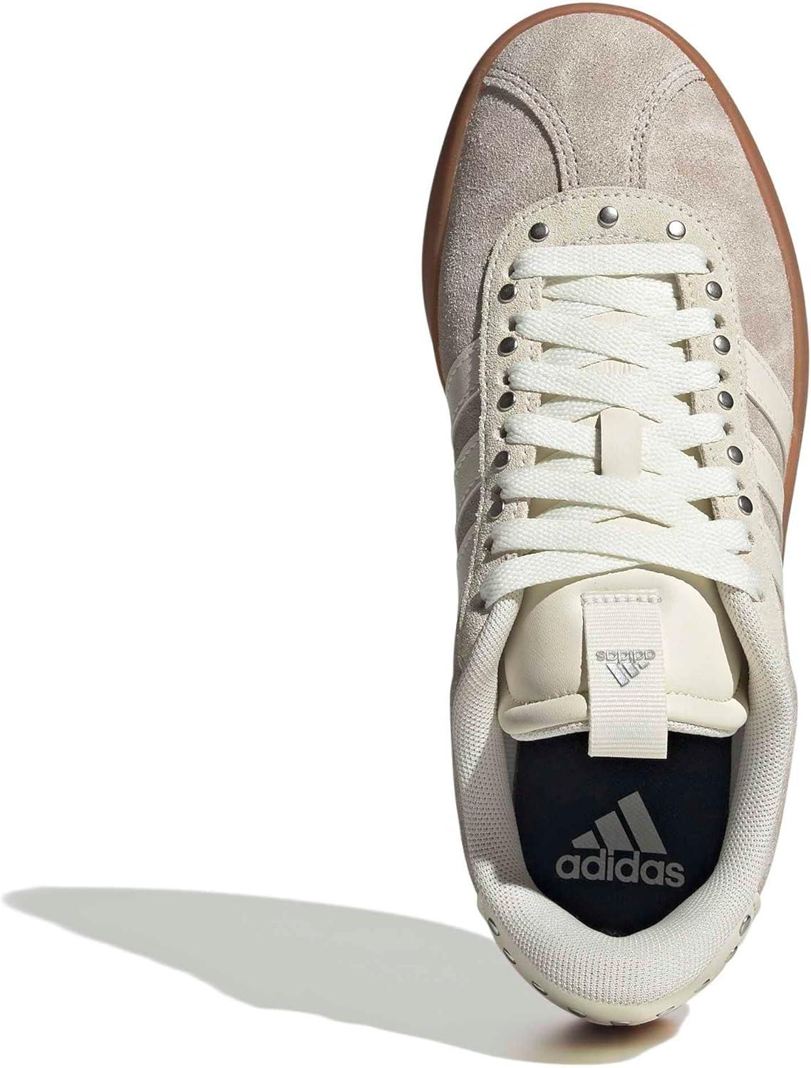 image:imageadidas Womens VL Court 30 SneakerWonder BeigeOff WhiteIron Metallic