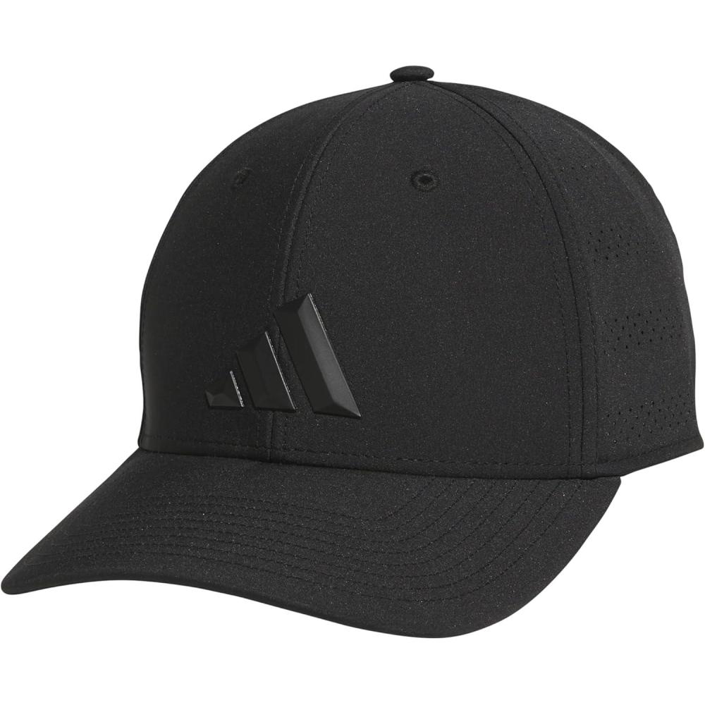 image:imageadidas Mens Gameday 5 Stretch Fit Hat Athletic Structured Baseball CapBlackBlack5